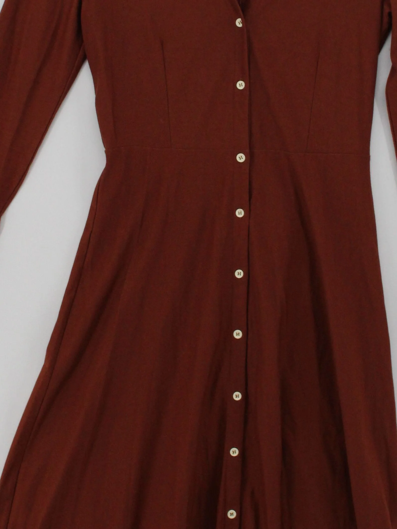 & Other Stories Shirt Midi Dress UK2 in Brown - Image 3