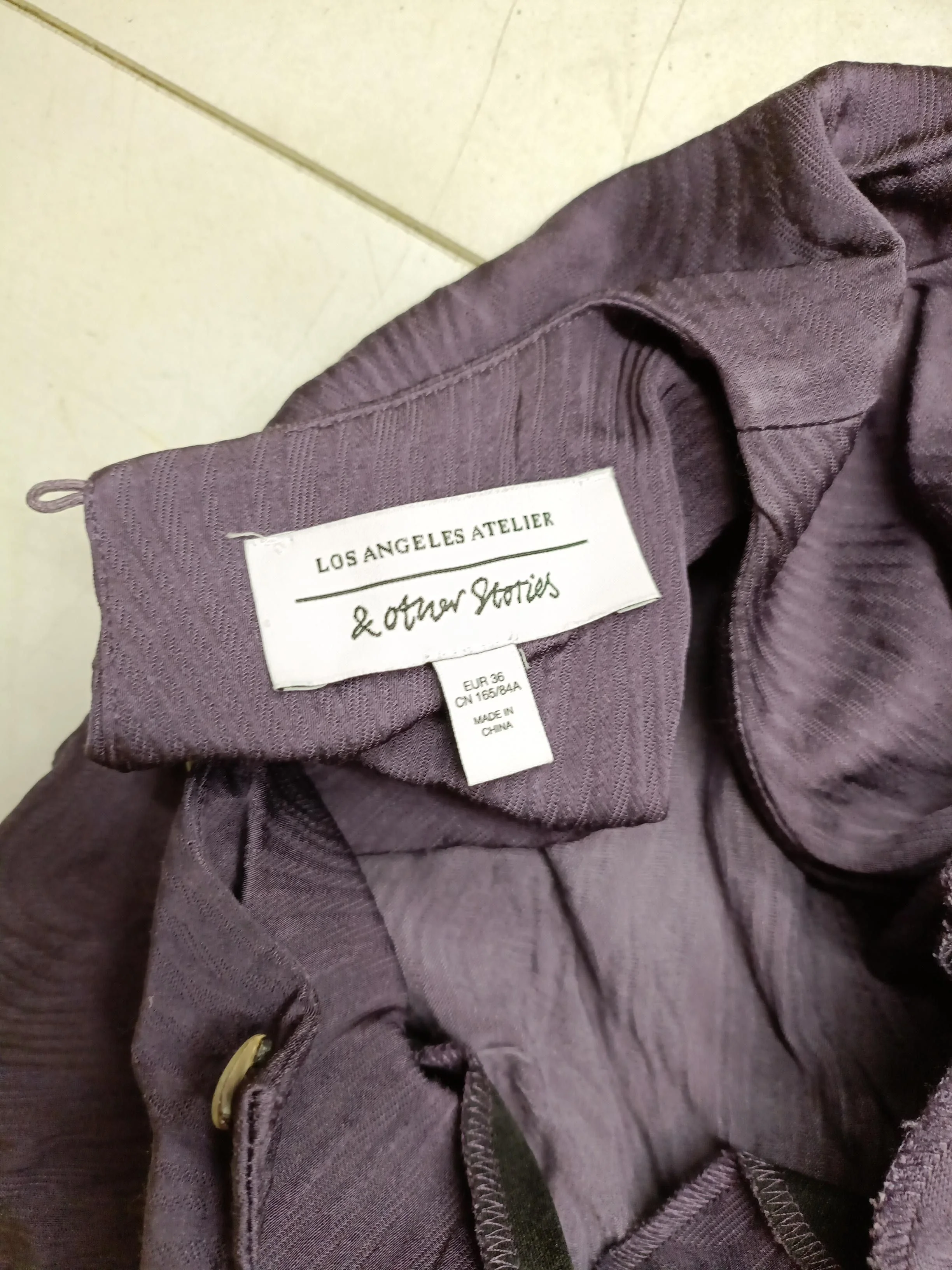 & Other Stories Shirt Midi Dress UK8 in Purple - Image 5