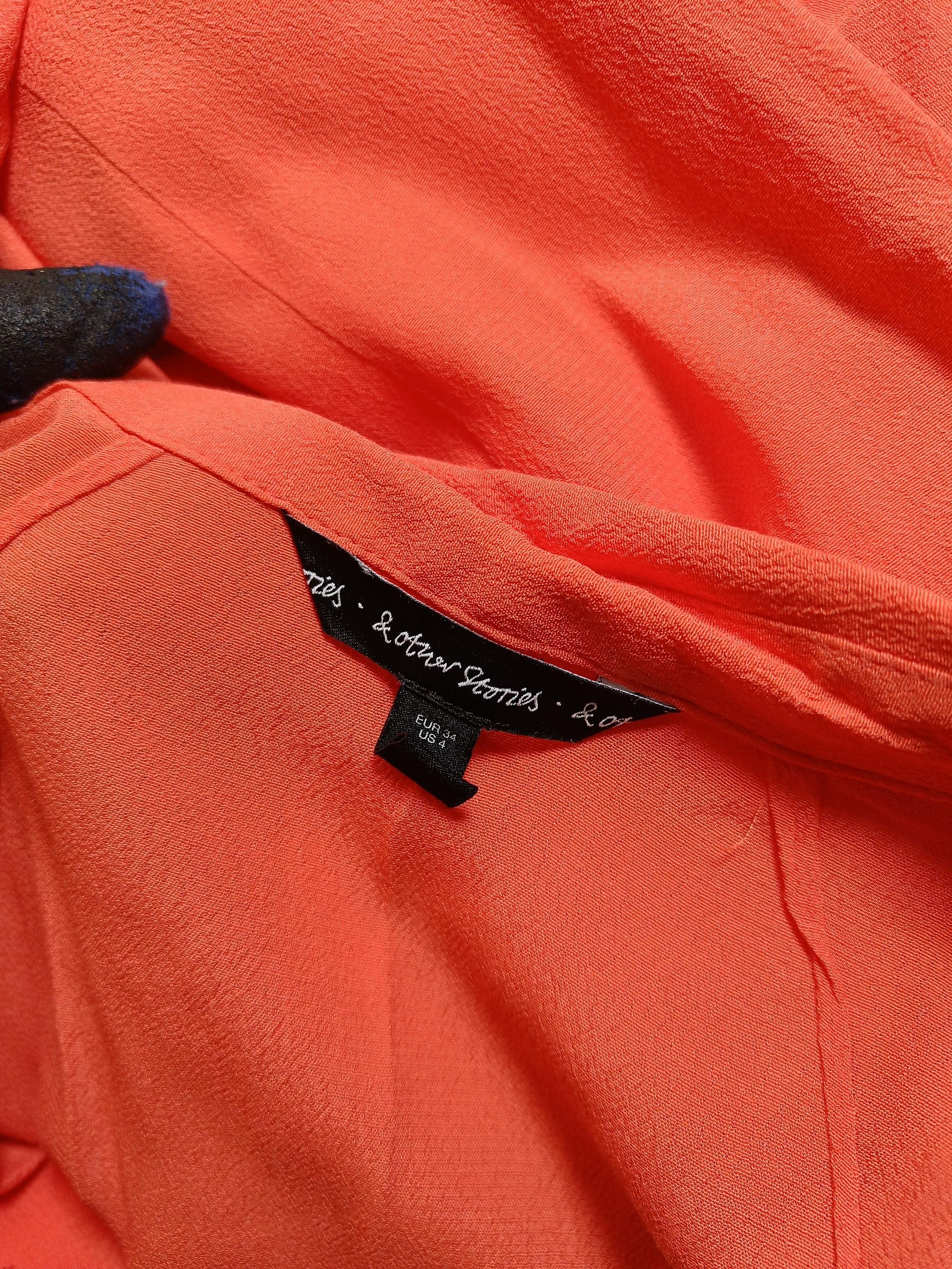 & Other Stories Shirt Mini Dress in Orange - Image 5