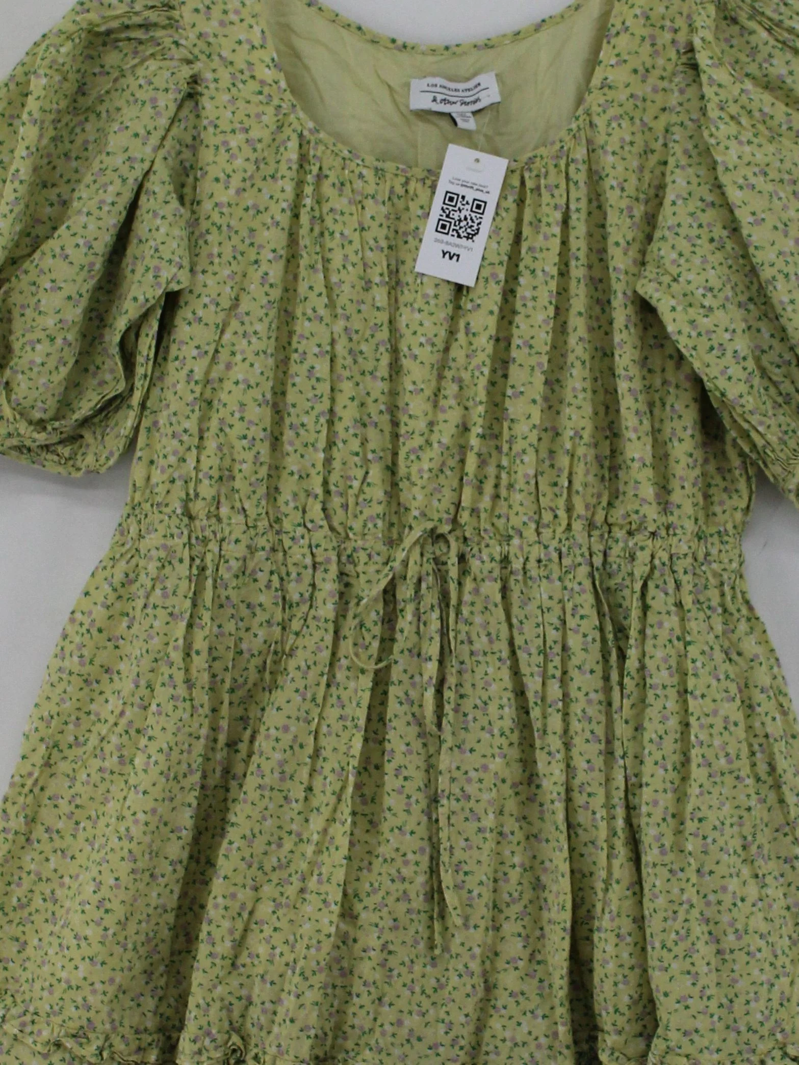 & Other Stories Skater Mini Dress UK8 in Green - Image 3
