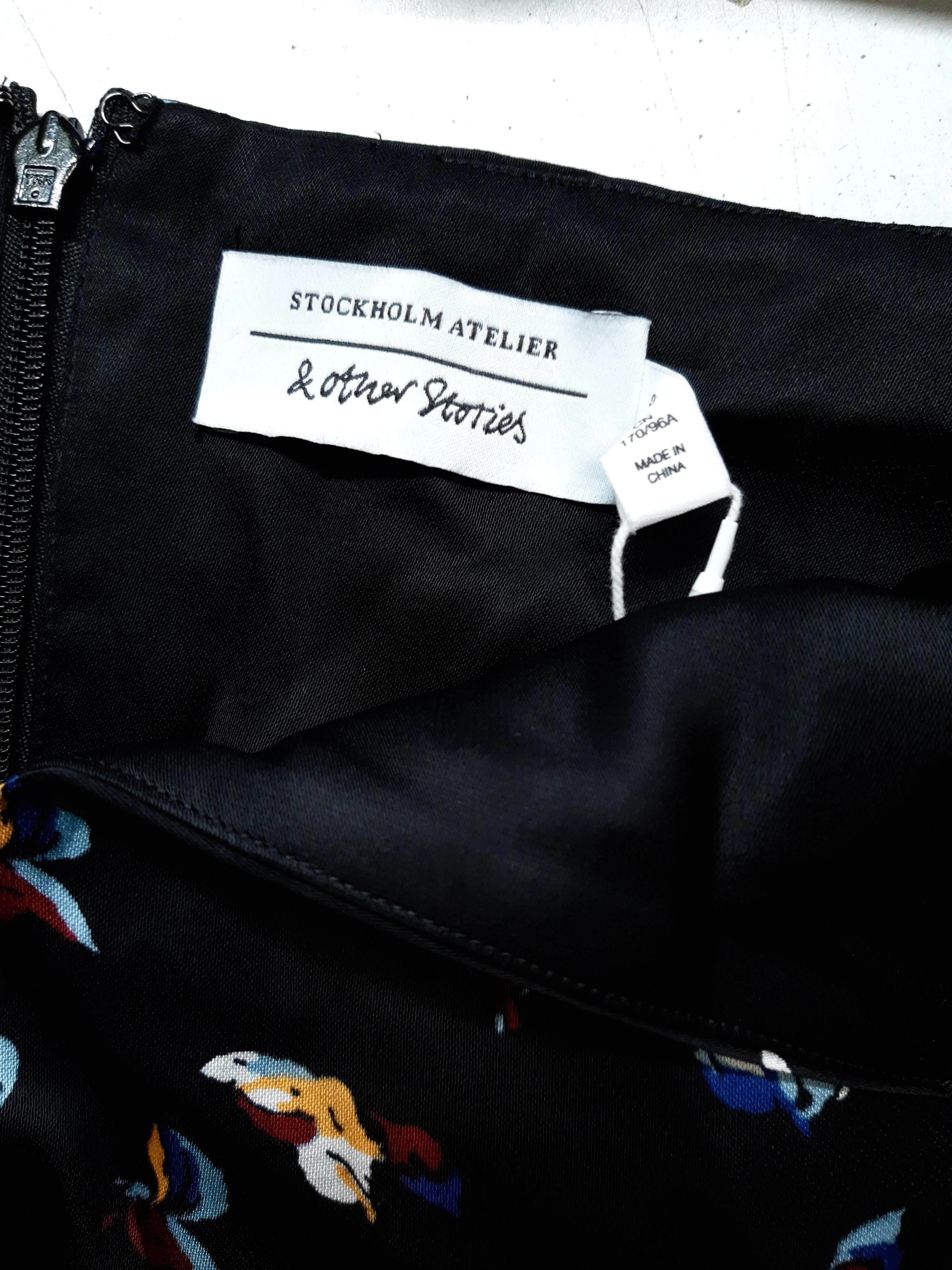 & Other Stories Slip Midi Dress in Black - Image 5