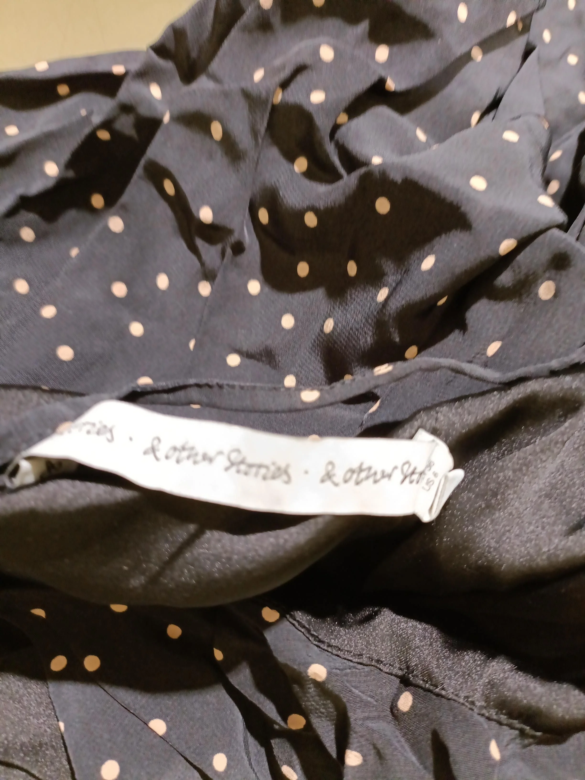 & Other Stories Slip Midi Dress in Black - Image 5
