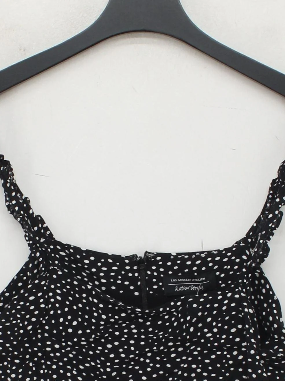 & Other Stories Slip Mini Dress in Black - Image 3