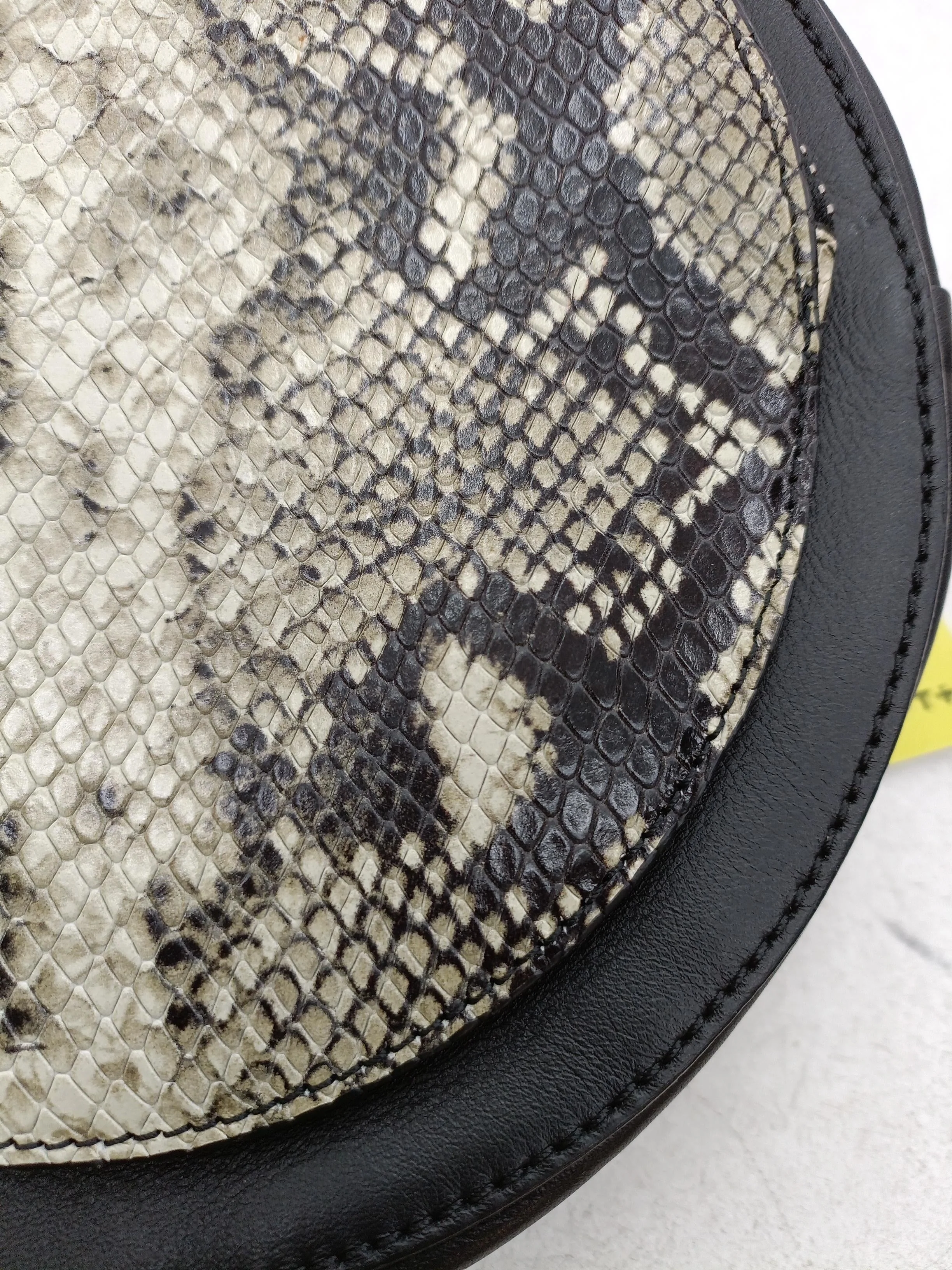 & Other Stories Women's Bag Black Animal Print 100% Leather Crossbody - Image 3