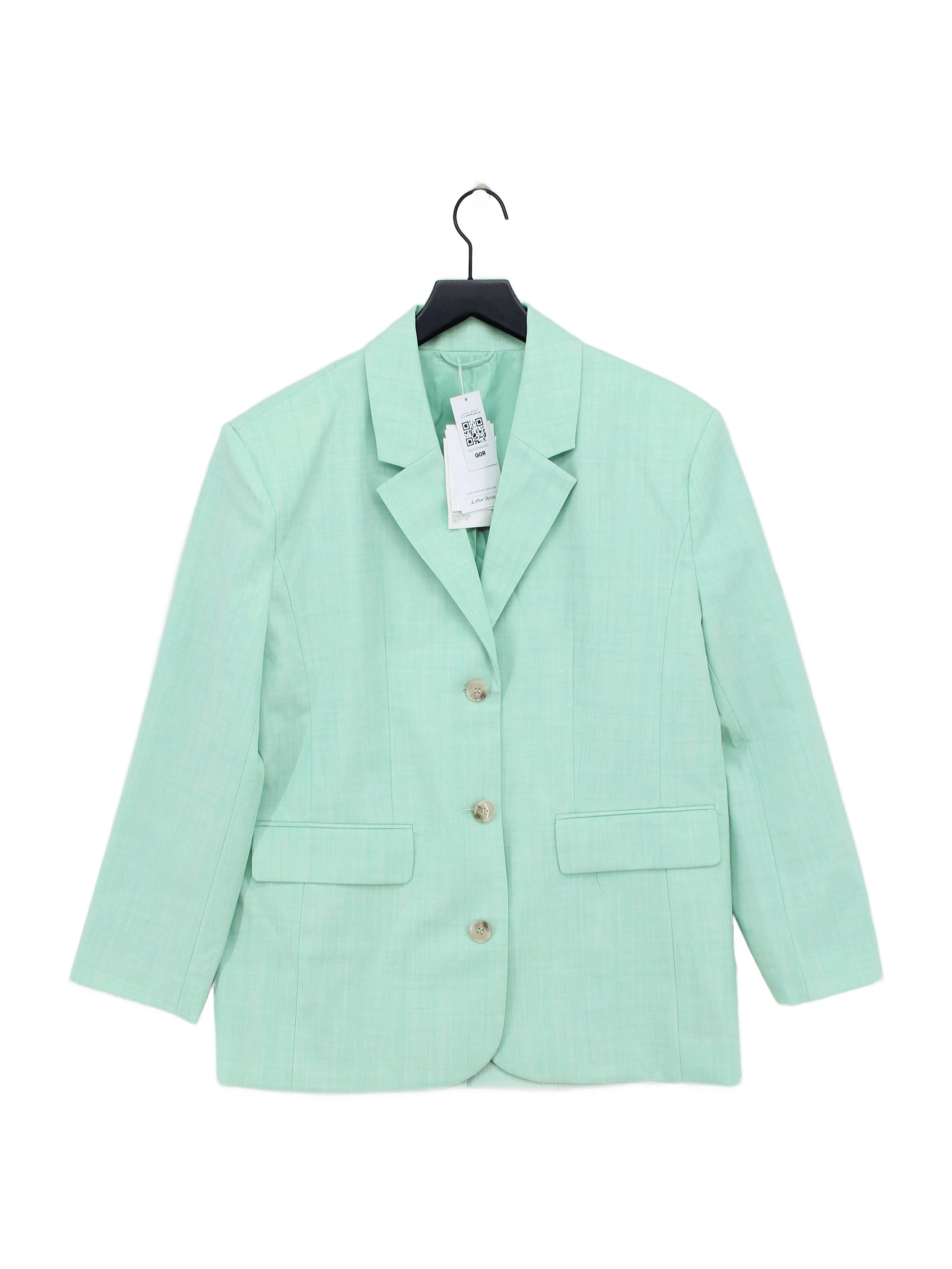 & Other Stories Women's Blazer UK 14 Green Polyester