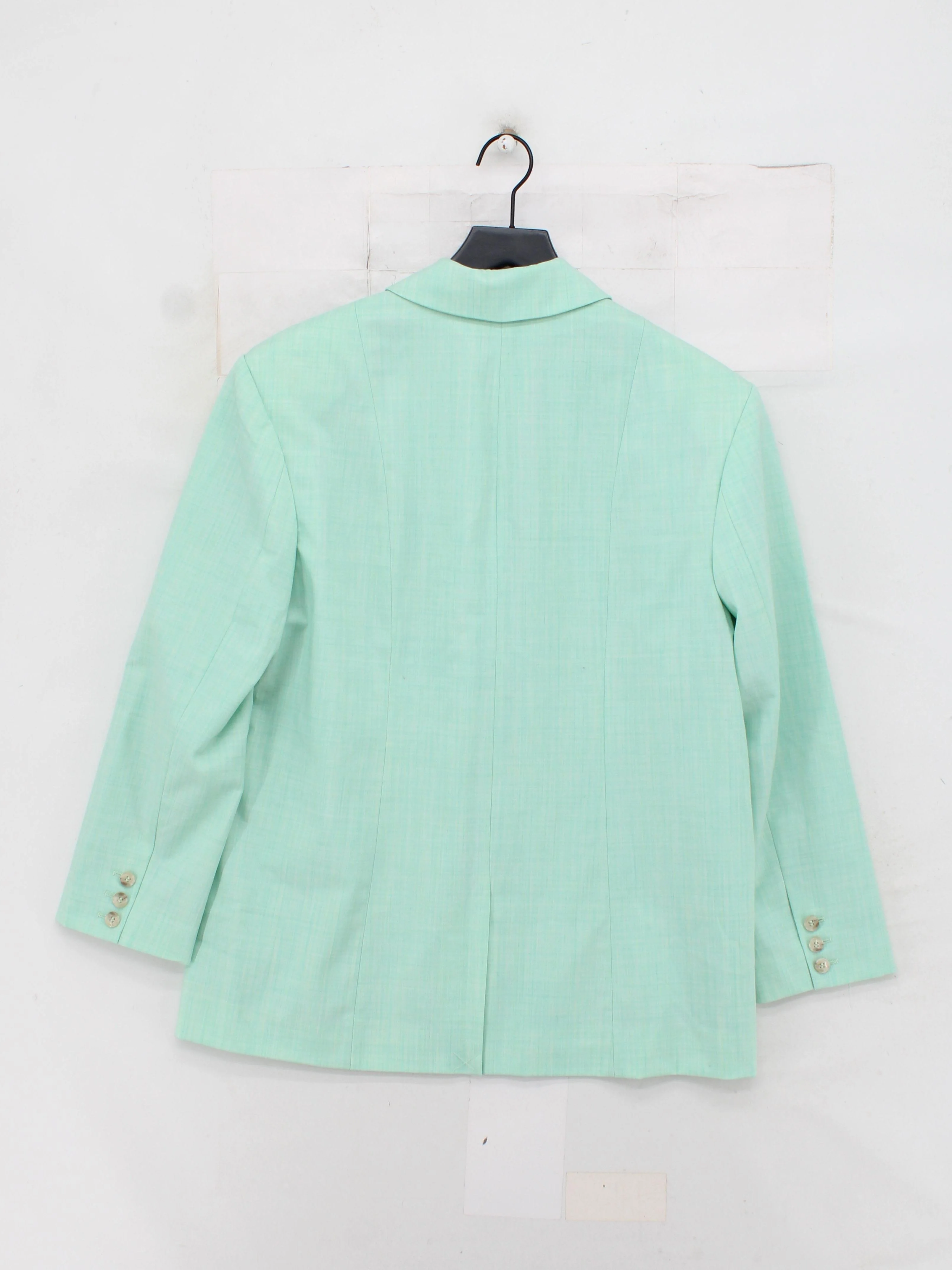 & Other Stories Women's Blazer UK 14 Green Polyester - Image 2