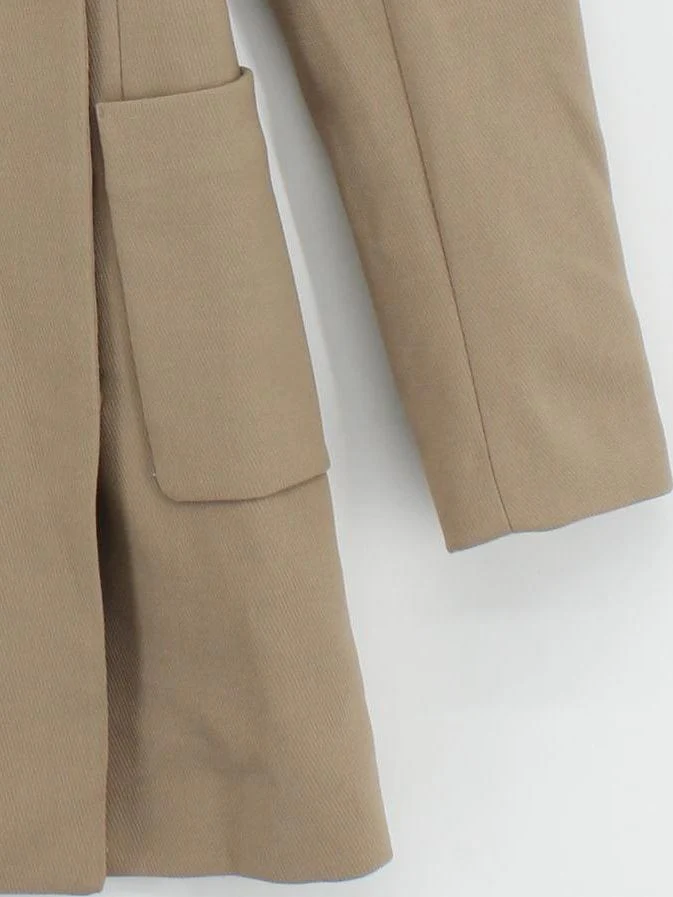 & Other Stories Women's Blazer UK 6 Tan Polyester - Image 4