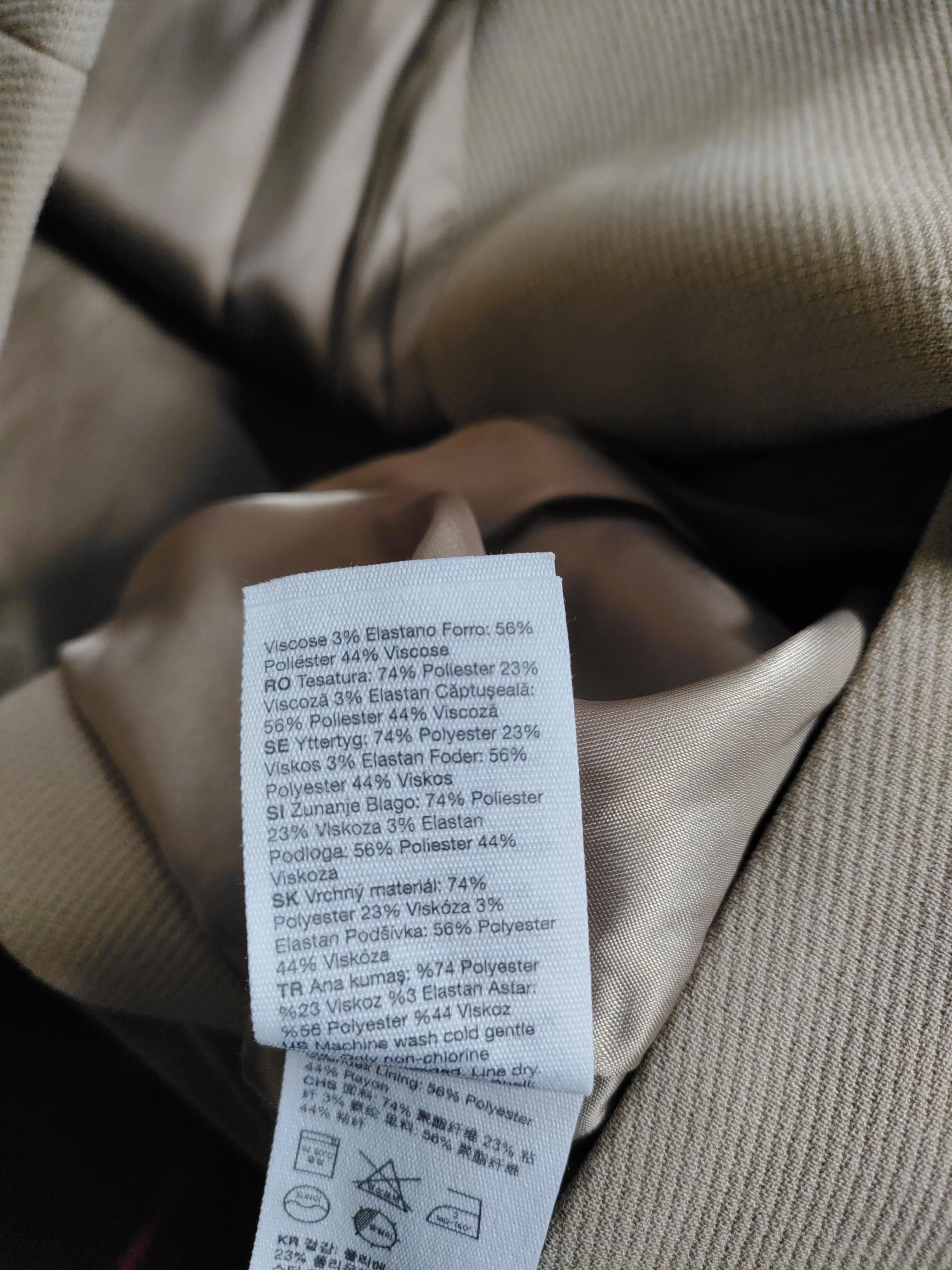 & Other Stories Women's Blazer UK 6 Tan Polyester - Image 6
