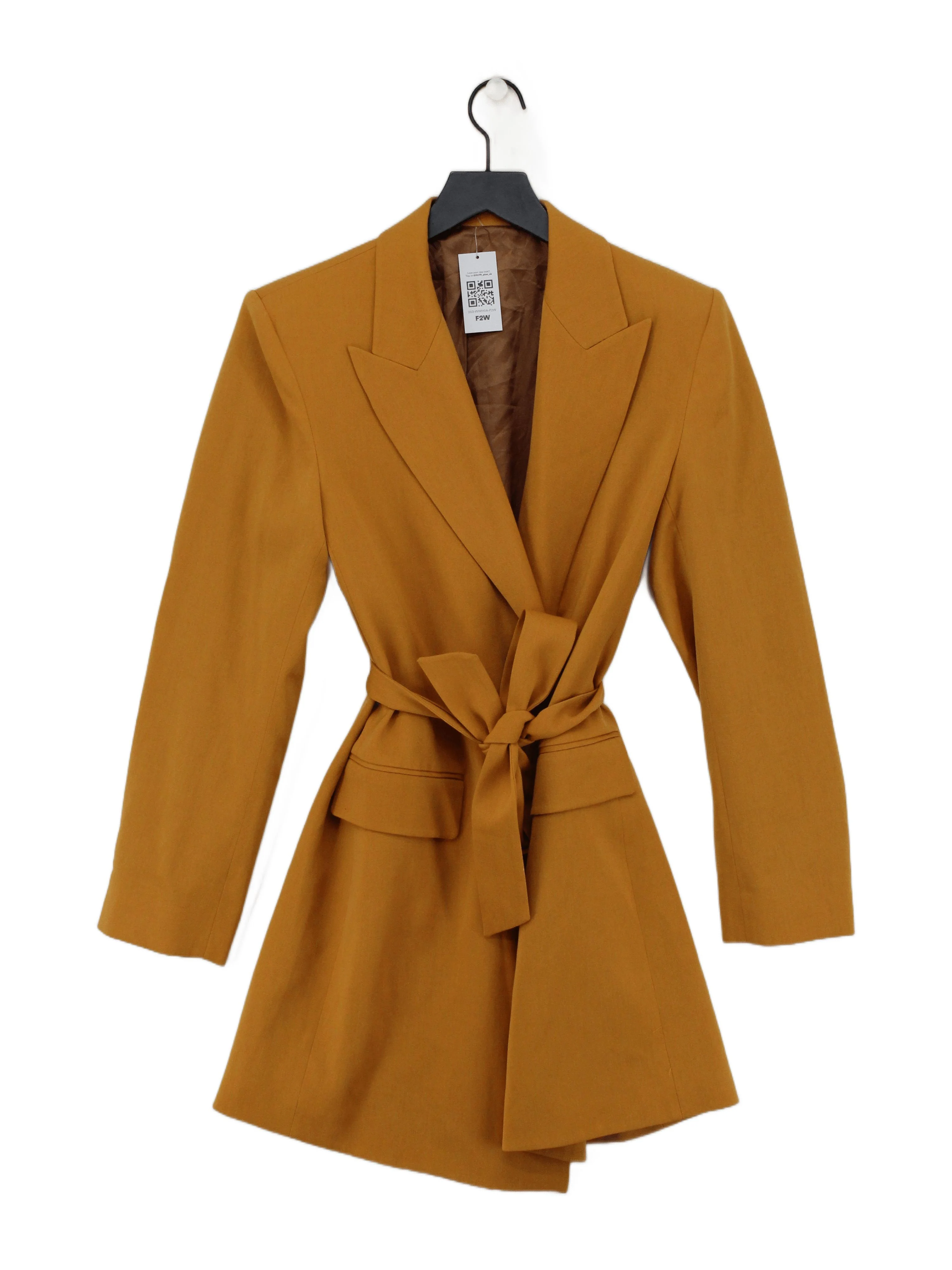 & Other Stories Women's Blazer UK 8 Yellow 100% Other Overcoat