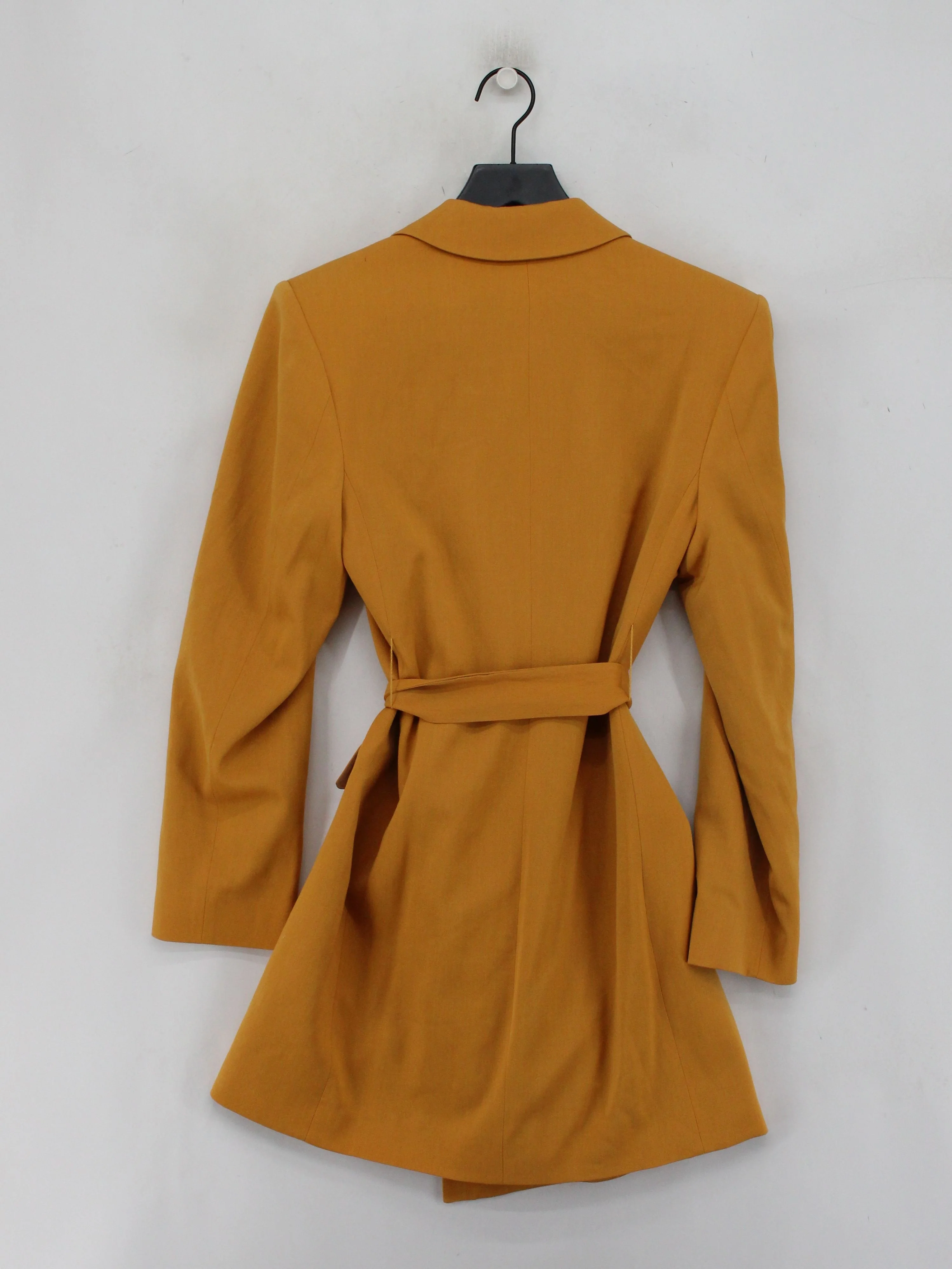 & Other Stories Women's Blazer UK 8 Yellow 100% Other Overcoat - Image 2