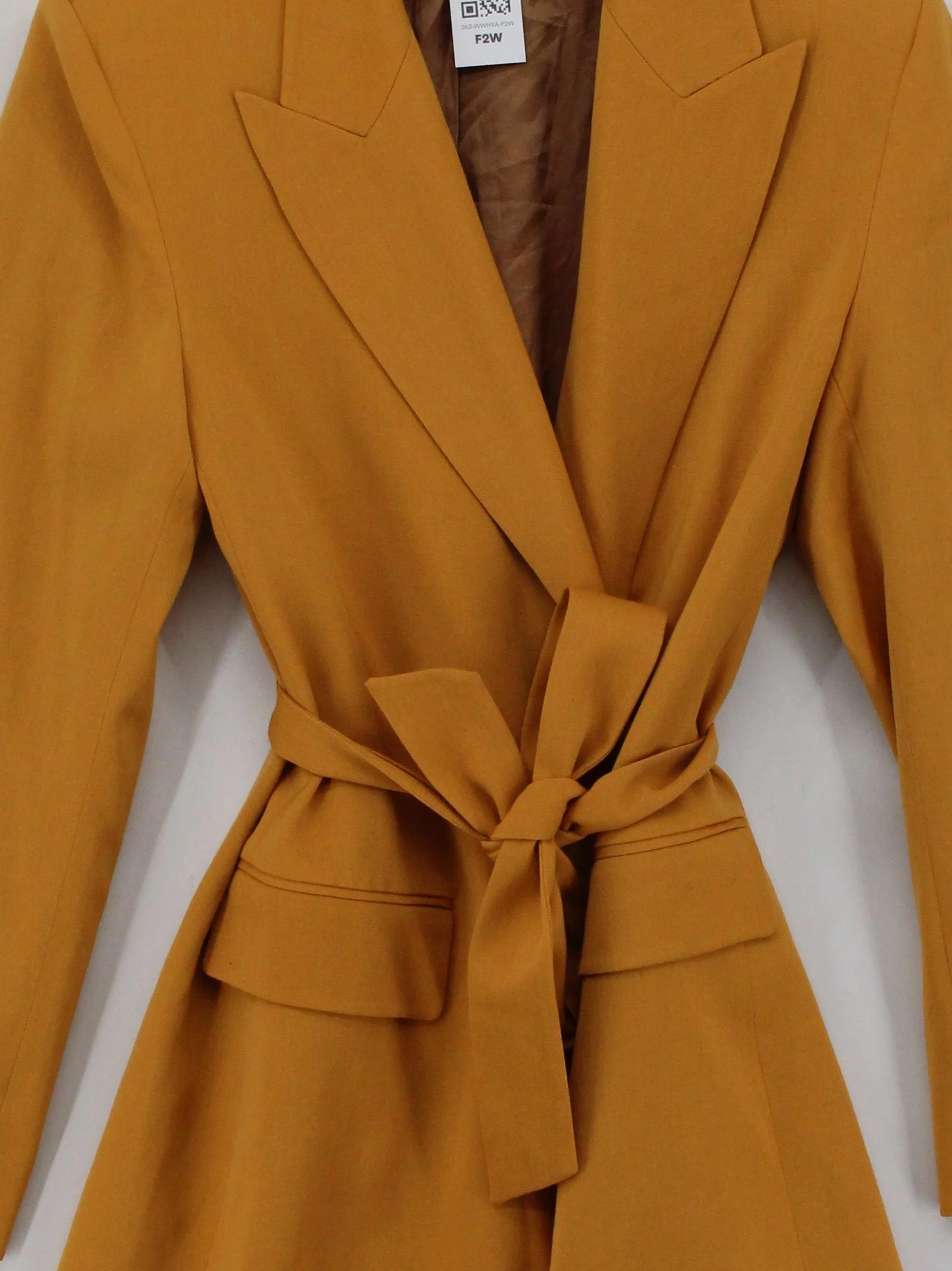 & Other Stories Women's Blazer UK 8 Yellow 100% Other Overcoat - Image 3