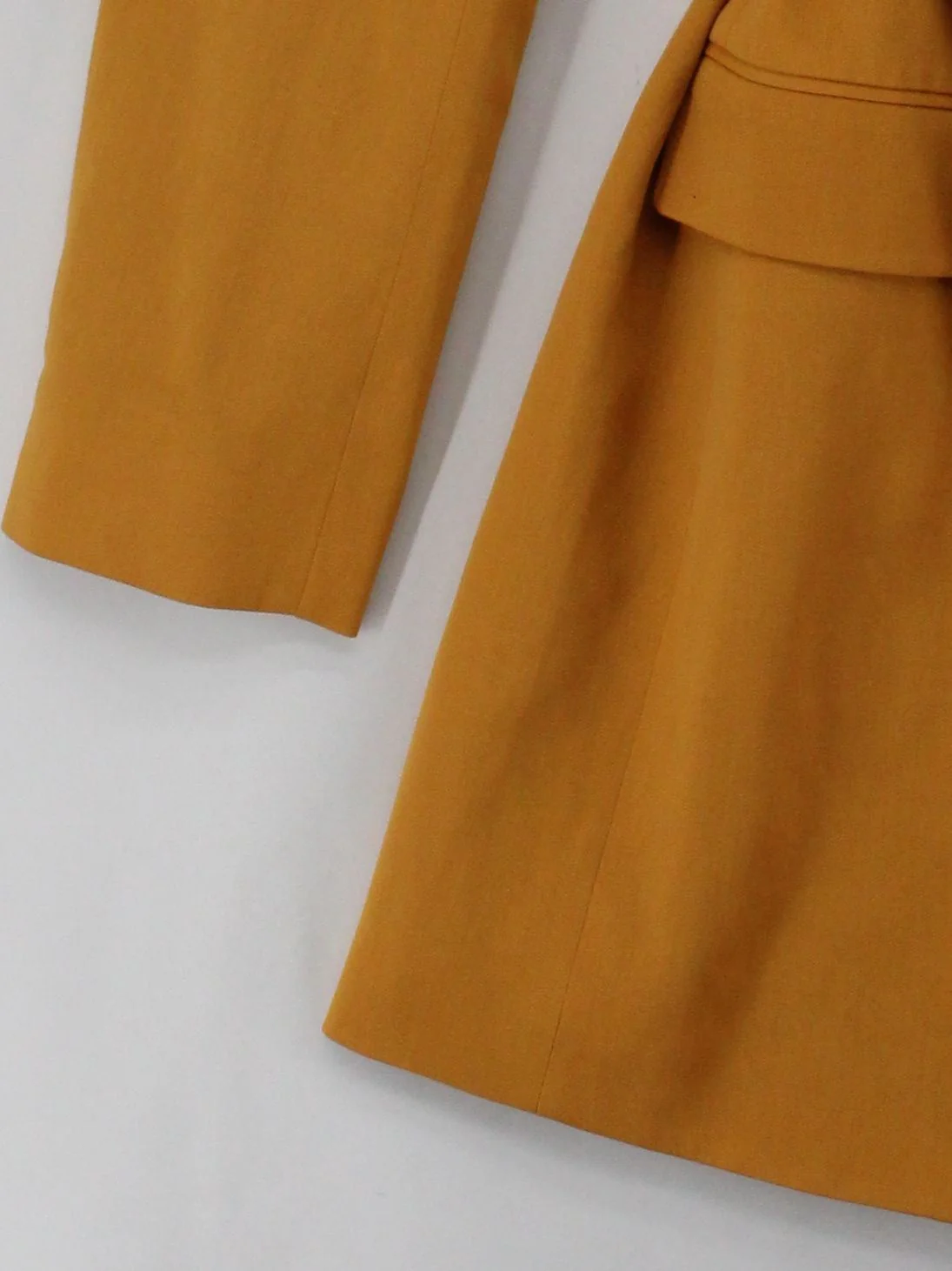 & Other Stories Women's Blazer UK 8 Yellow 100% Other Overcoat - Image 4