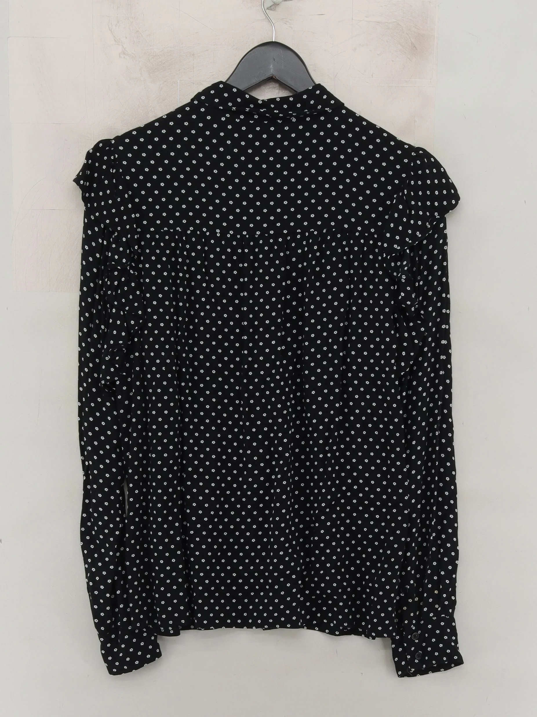 & Other Stories Women's Blouse UK 10 Black 100% Viscose Basic - Image 2