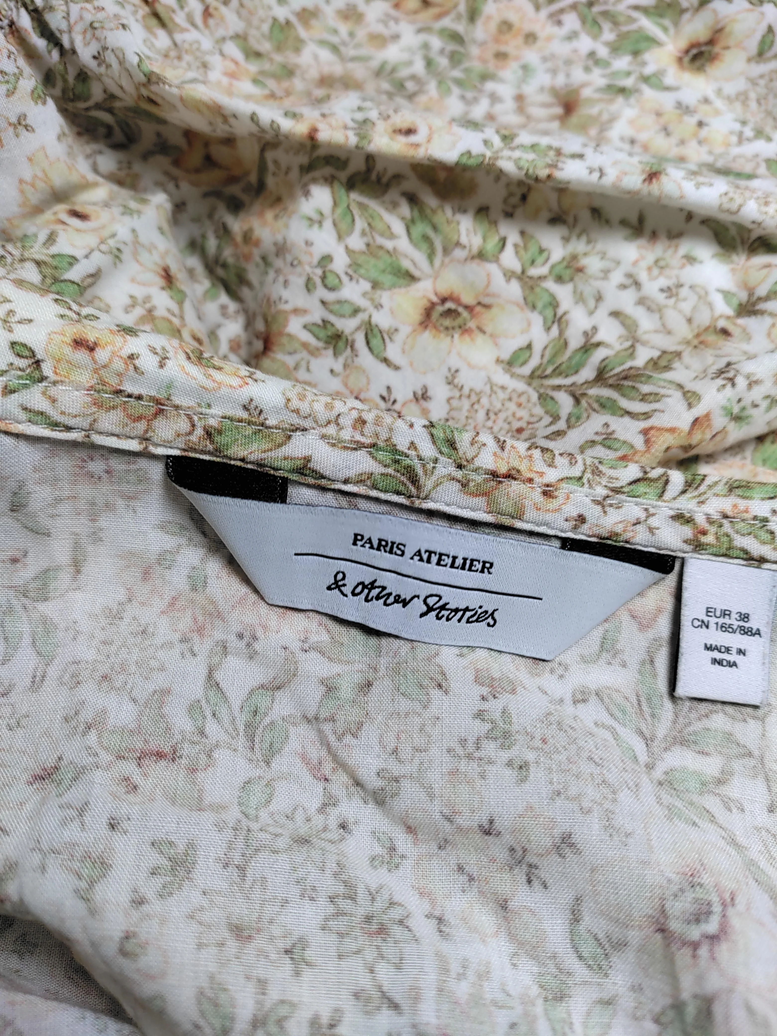 & Other Stories Women's Blouse UK 10 Multi 100% Cotton Basic - Image 5