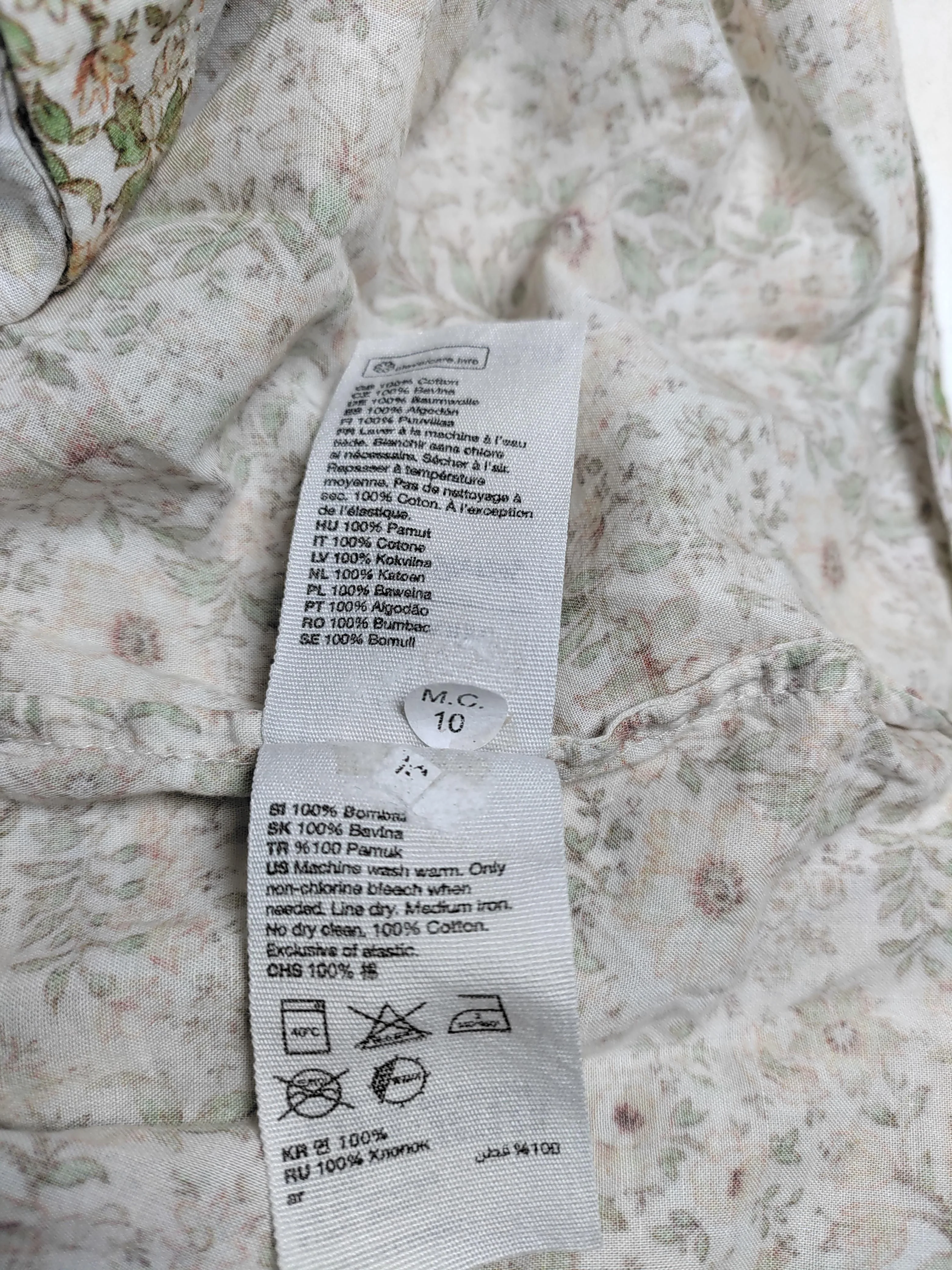 & Other Stories Women's Blouse UK 10 Multi 100% Cotton Basic - Image 6