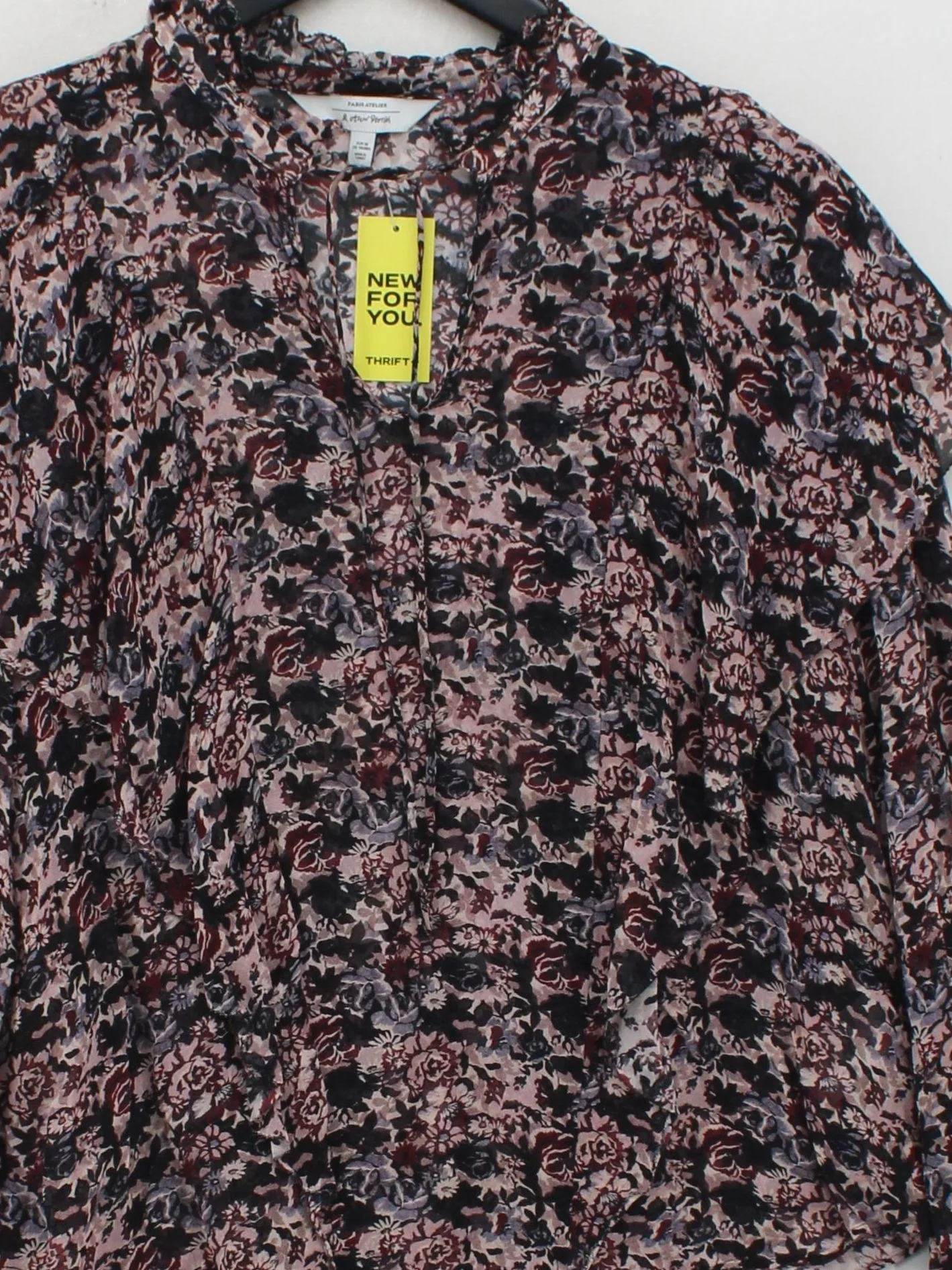& Other Stories Women's Blouse UK 10 Multi 100% Viscose Basic - Image 3