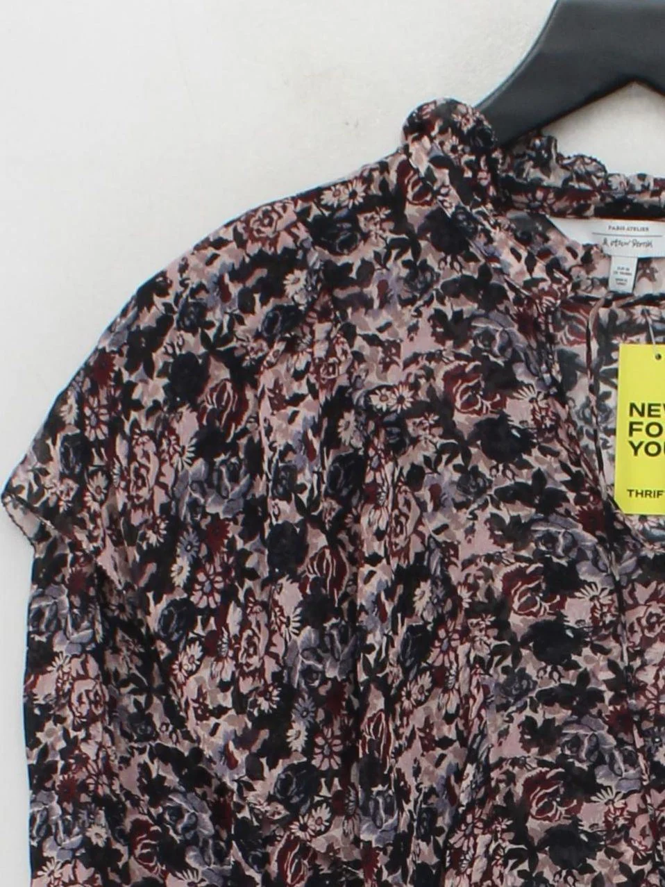 & Other Stories Women's Blouse UK 10 Multi 100% Viscose Basic - Image 4