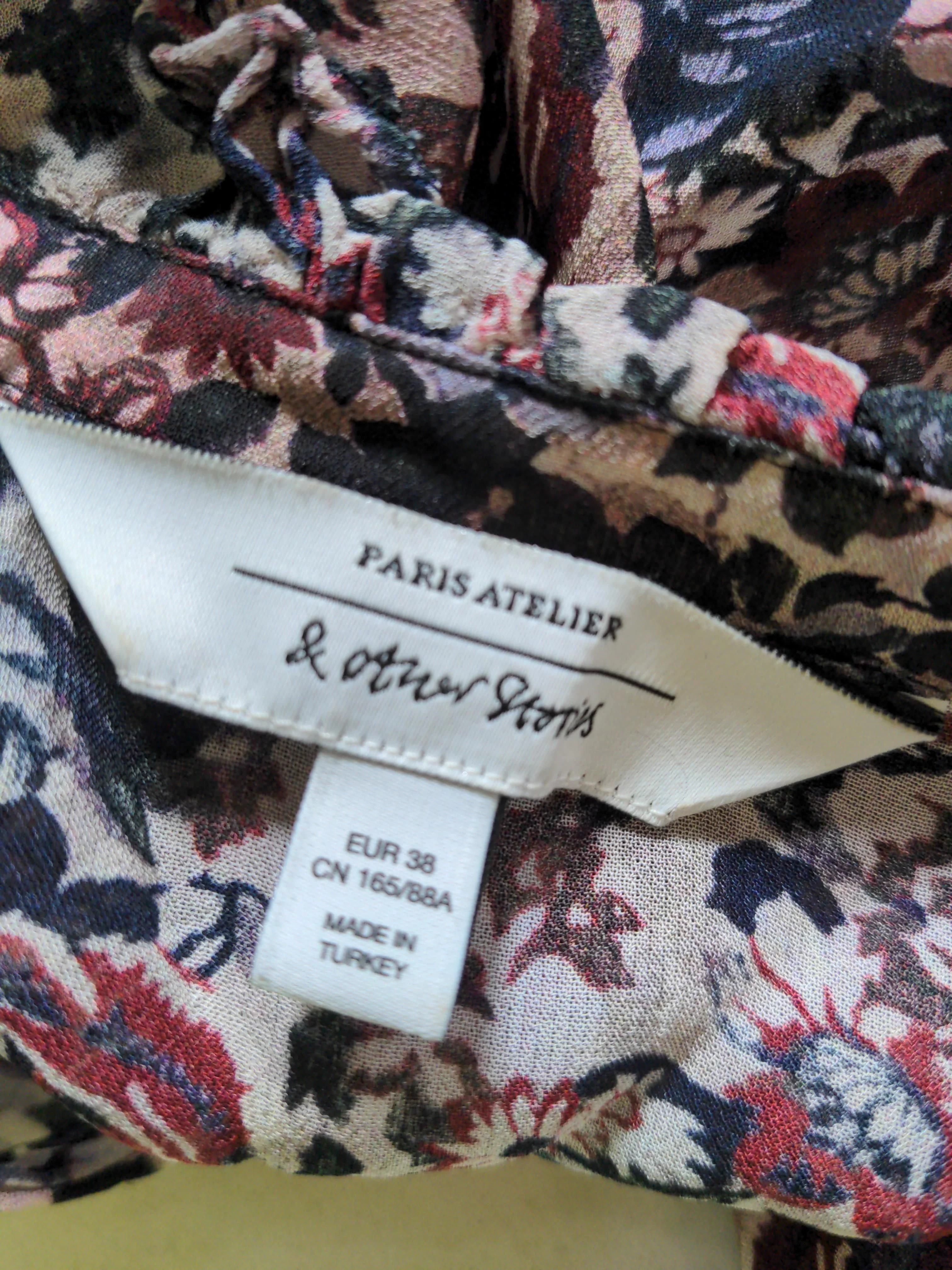 & Other Stories Women's Blouse UK 10 Multi 100% Viscose Basic - Image 5