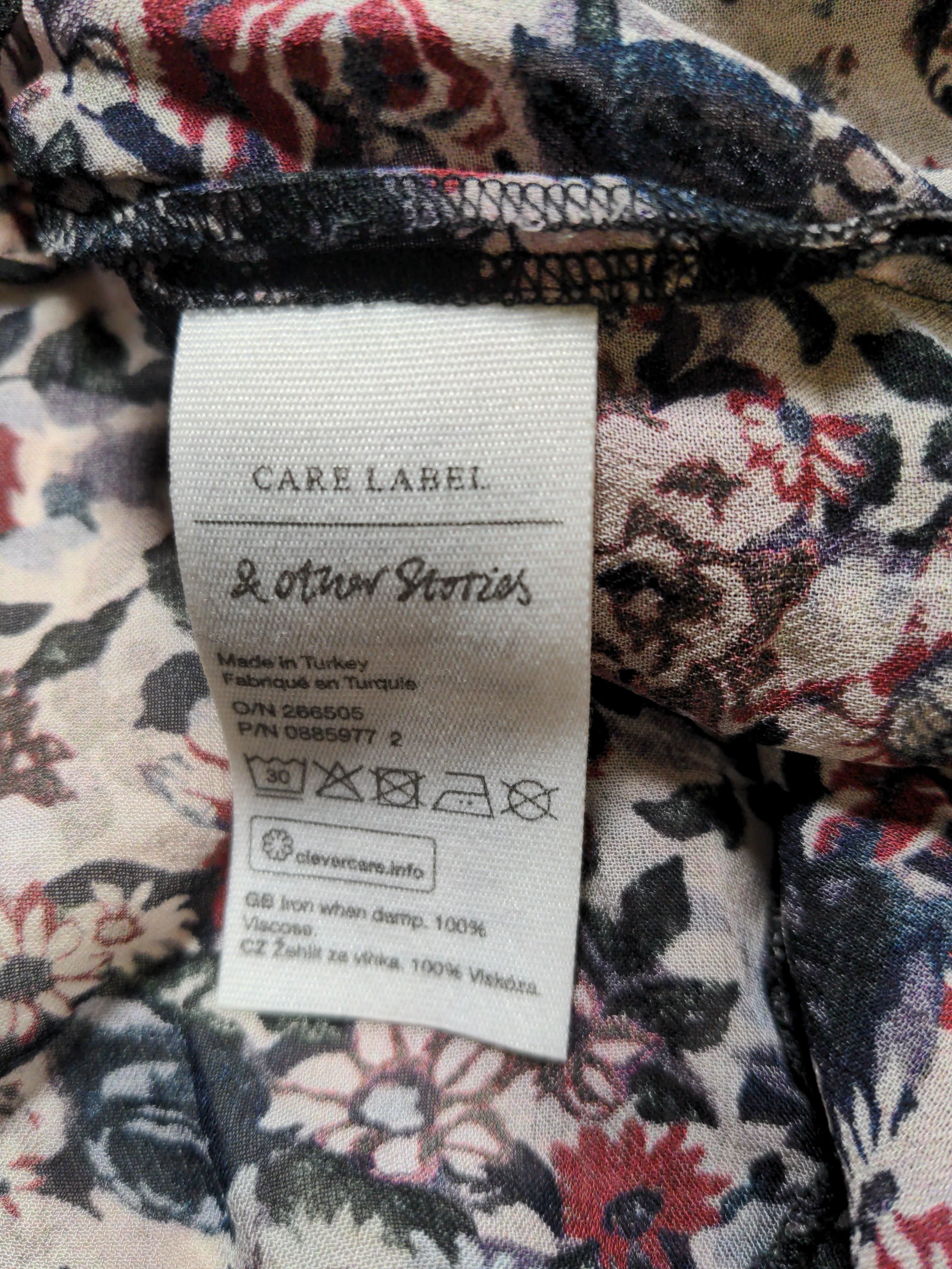 & Other Stories Women's Blouse UK 10 Multi 100% Viscose Basic - Image 6