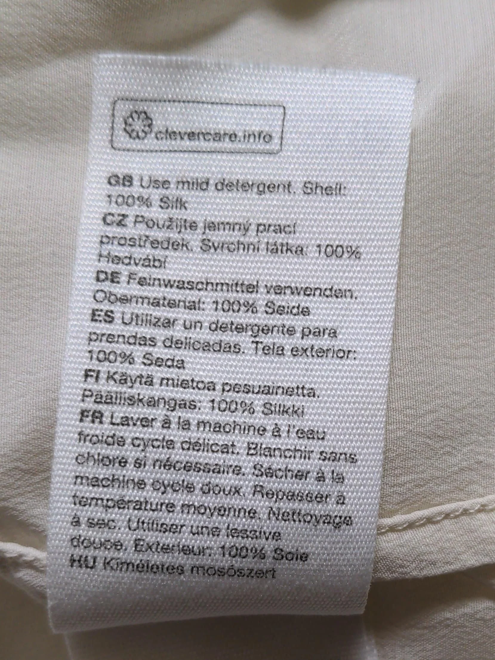 & Other Stories Women's Blouse UK 6 Cream 100% Silk Long Sleeve Collared Basic - Image 6