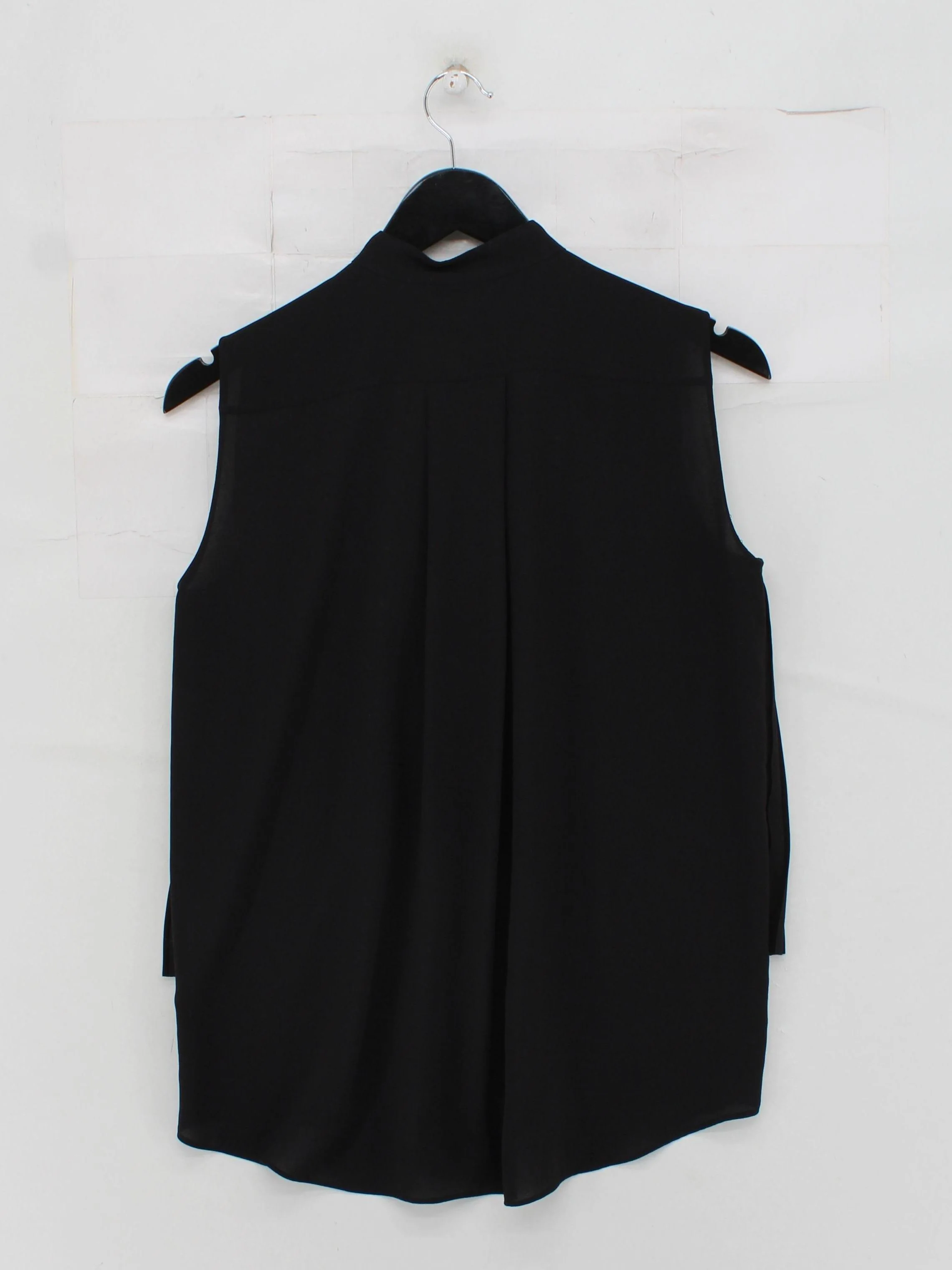 & Other Stories Women's Blouse UK 8 Black 100% Polyester Basic - Image 2