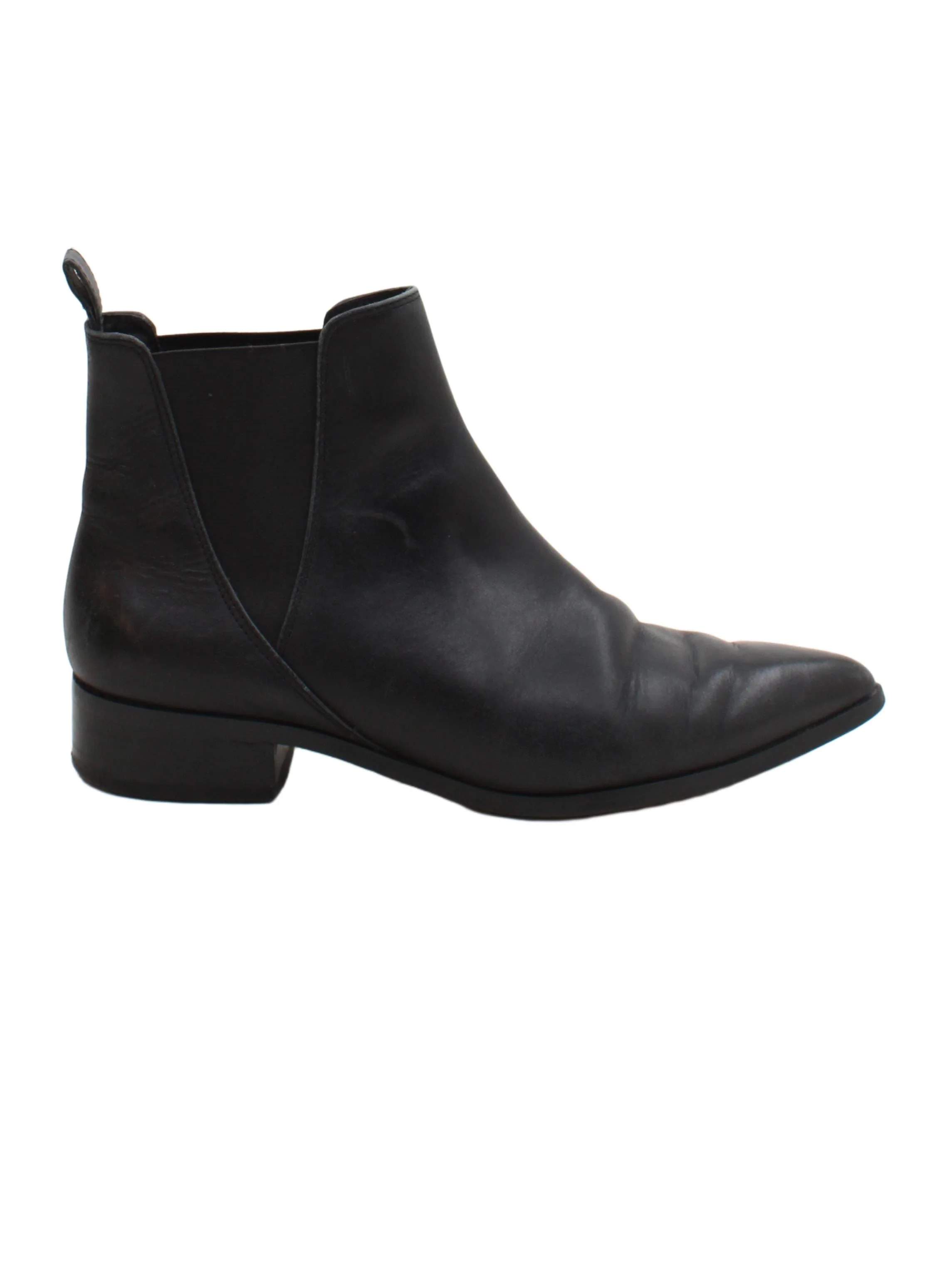 & Other Stories Women's Boots UK 6 Black 100% Leather Chelsea