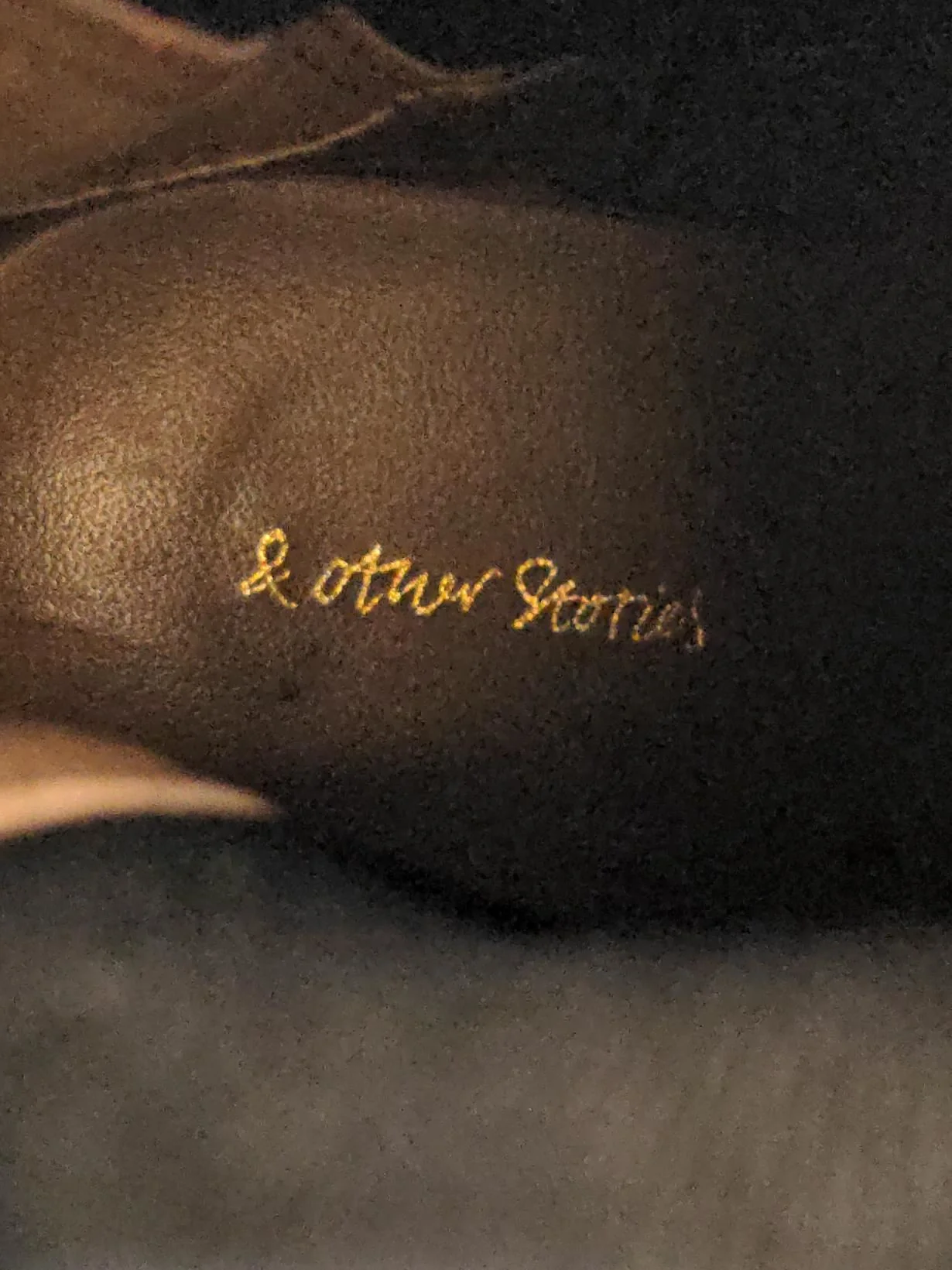 & Other Stories Women's Boots UK 6 Black 100% Leather Platform - Image 9