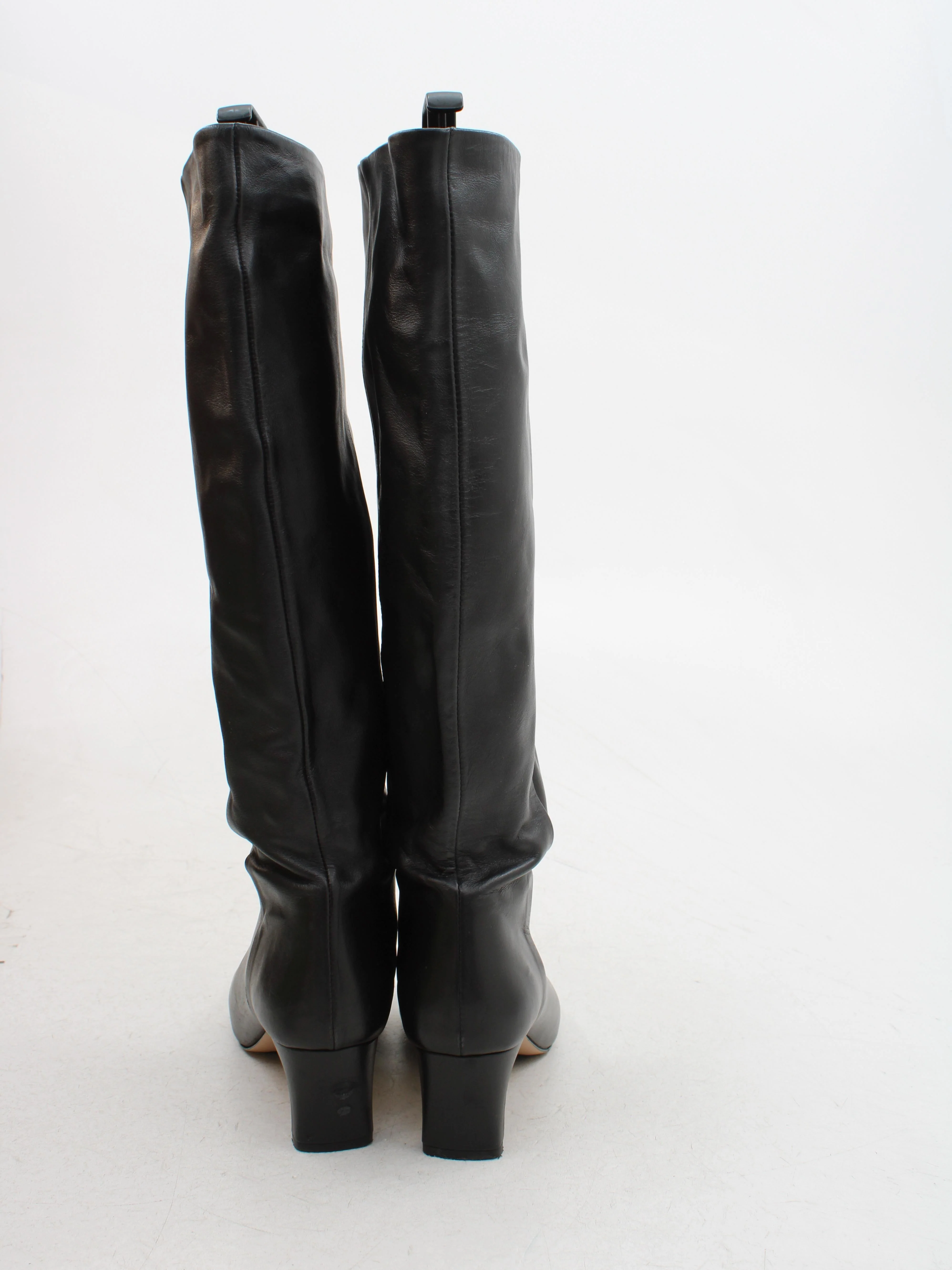 & Other Stories Women's Boots UK 7 Black 100% Leather Riding Boot - Image 3