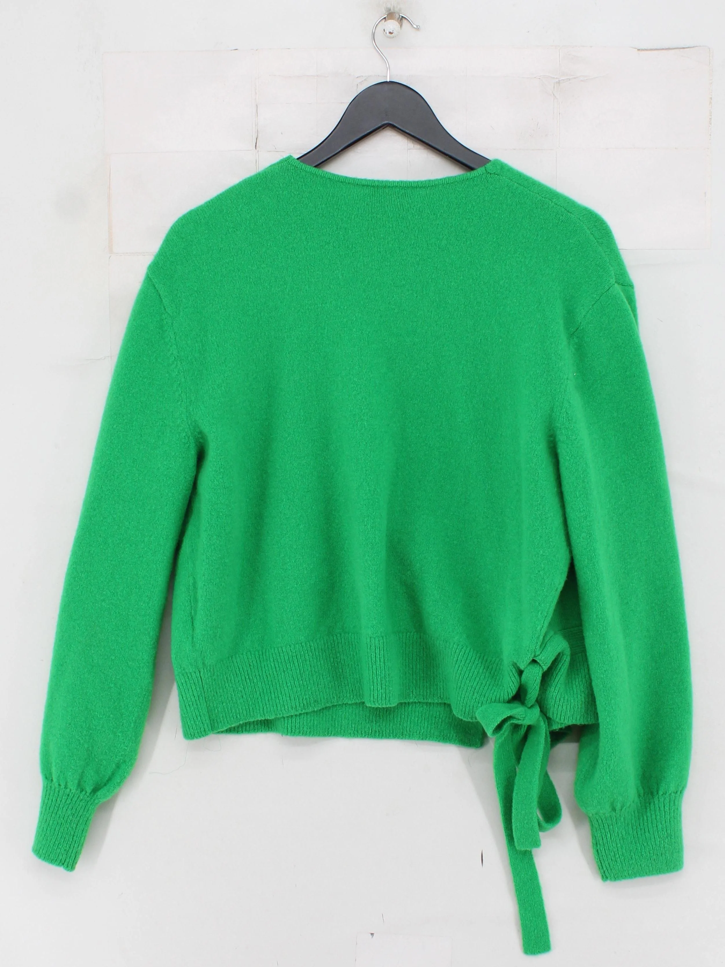 & Other Stories Women's Cardigan L Green Polyester - Image 2