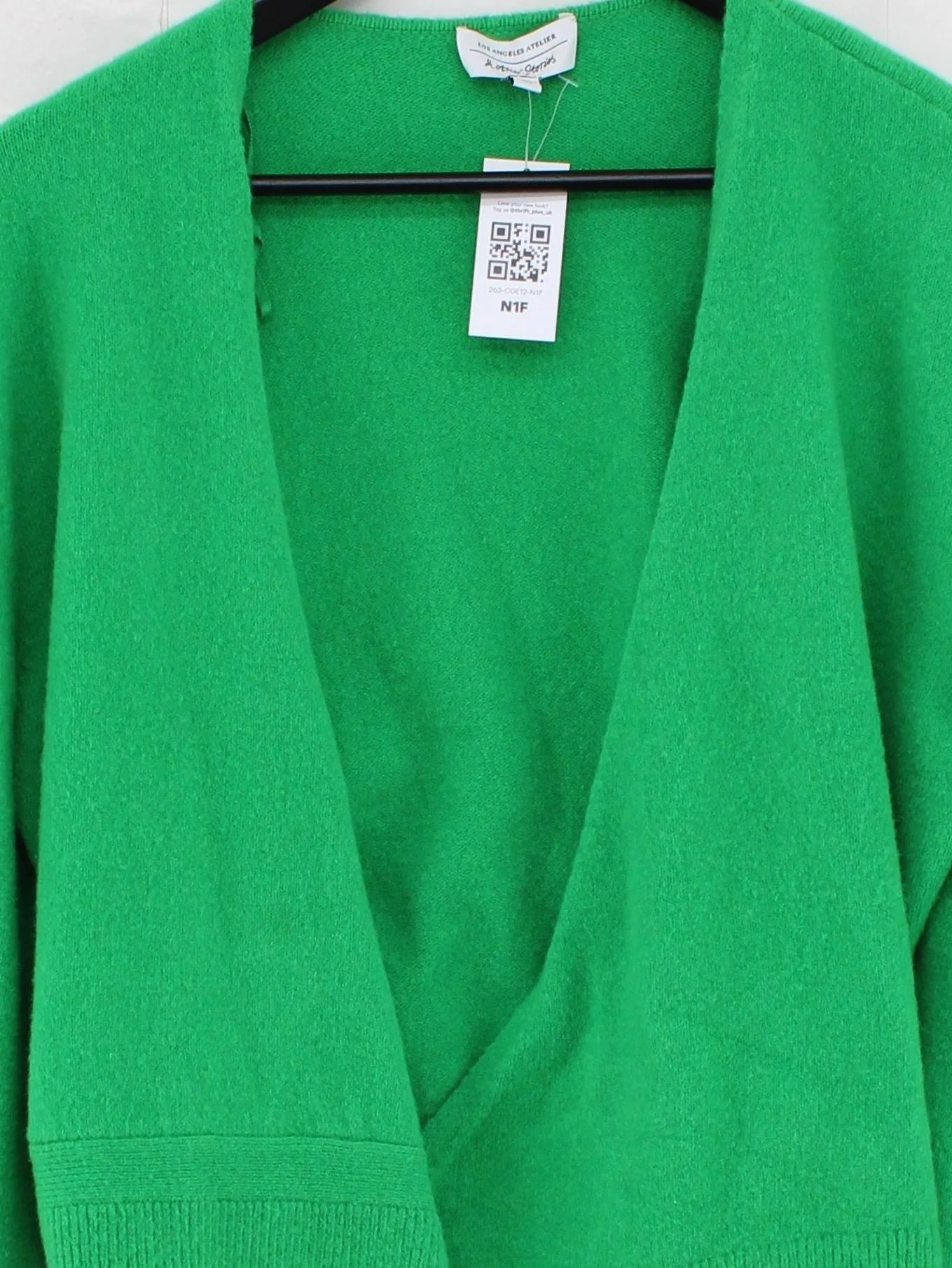 & Other Stories Women's Cardigan L Green Polyester - Image 3