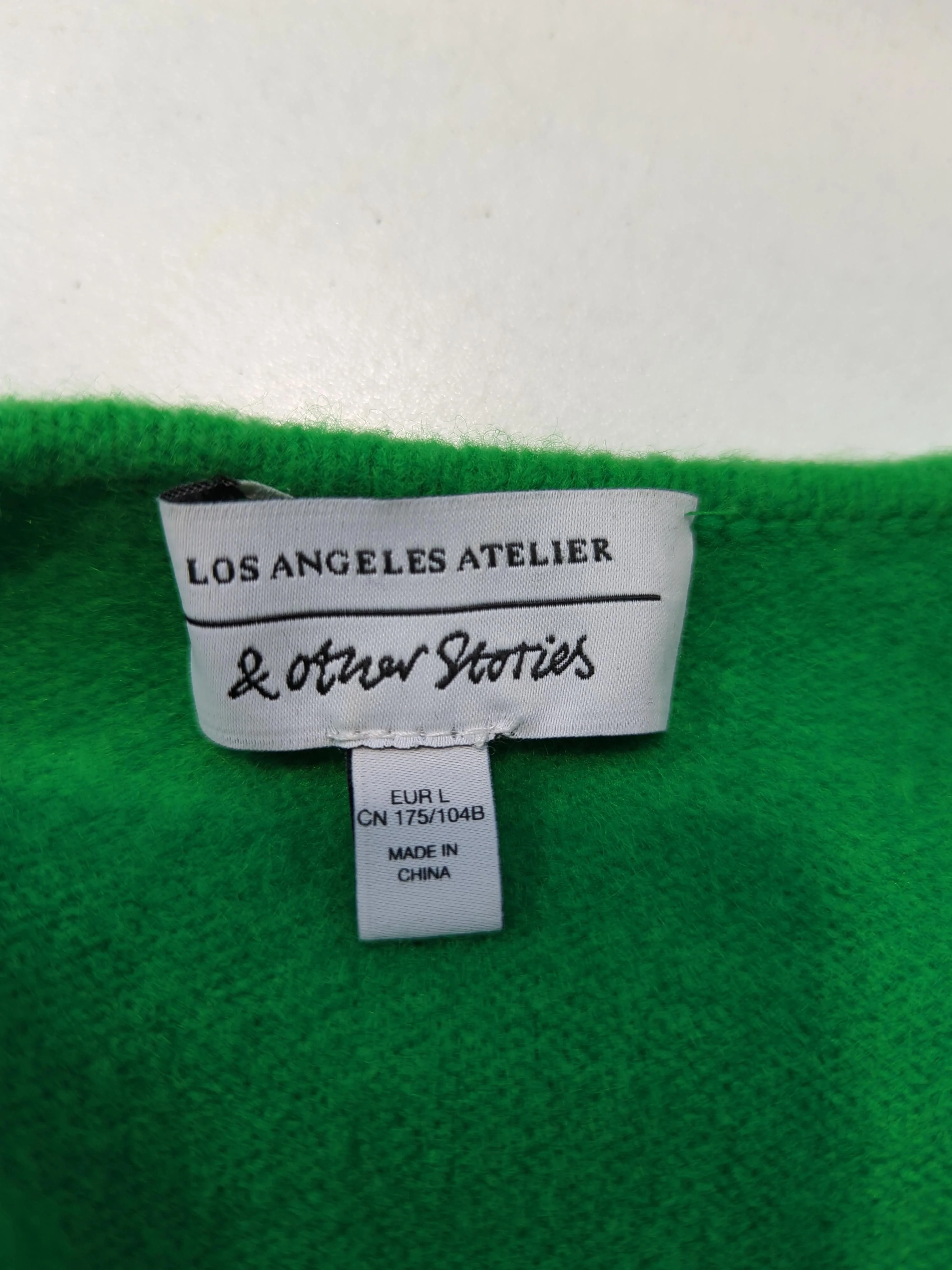 & Other Stories Women's Cardigan L Green Polyester - Image 5