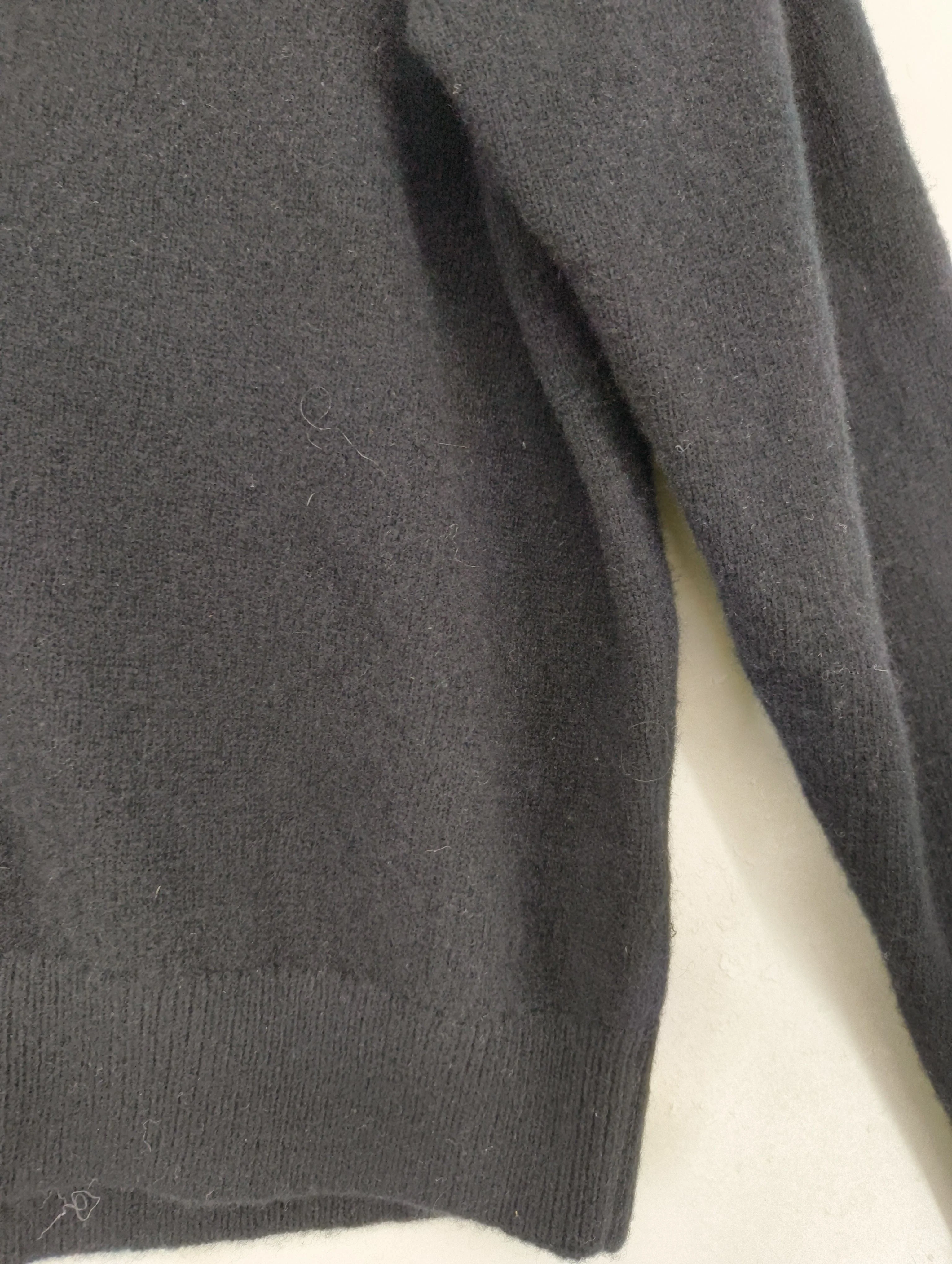 & Other Stories Women's Cardigan S Black 100% Wool V-Neck Cardigan - Image 5