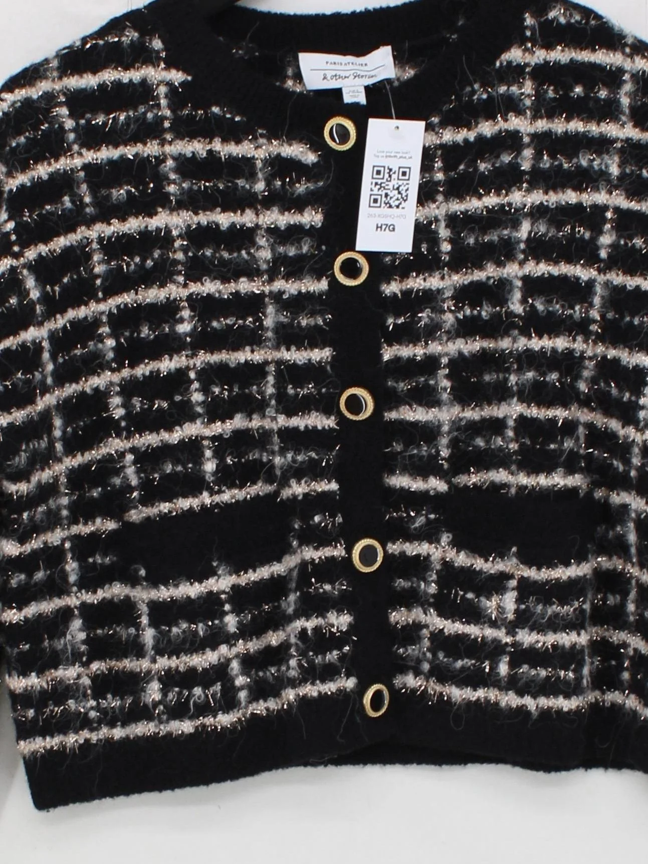 & Other Stories Women's Cardigan S Black Wool - Image 3