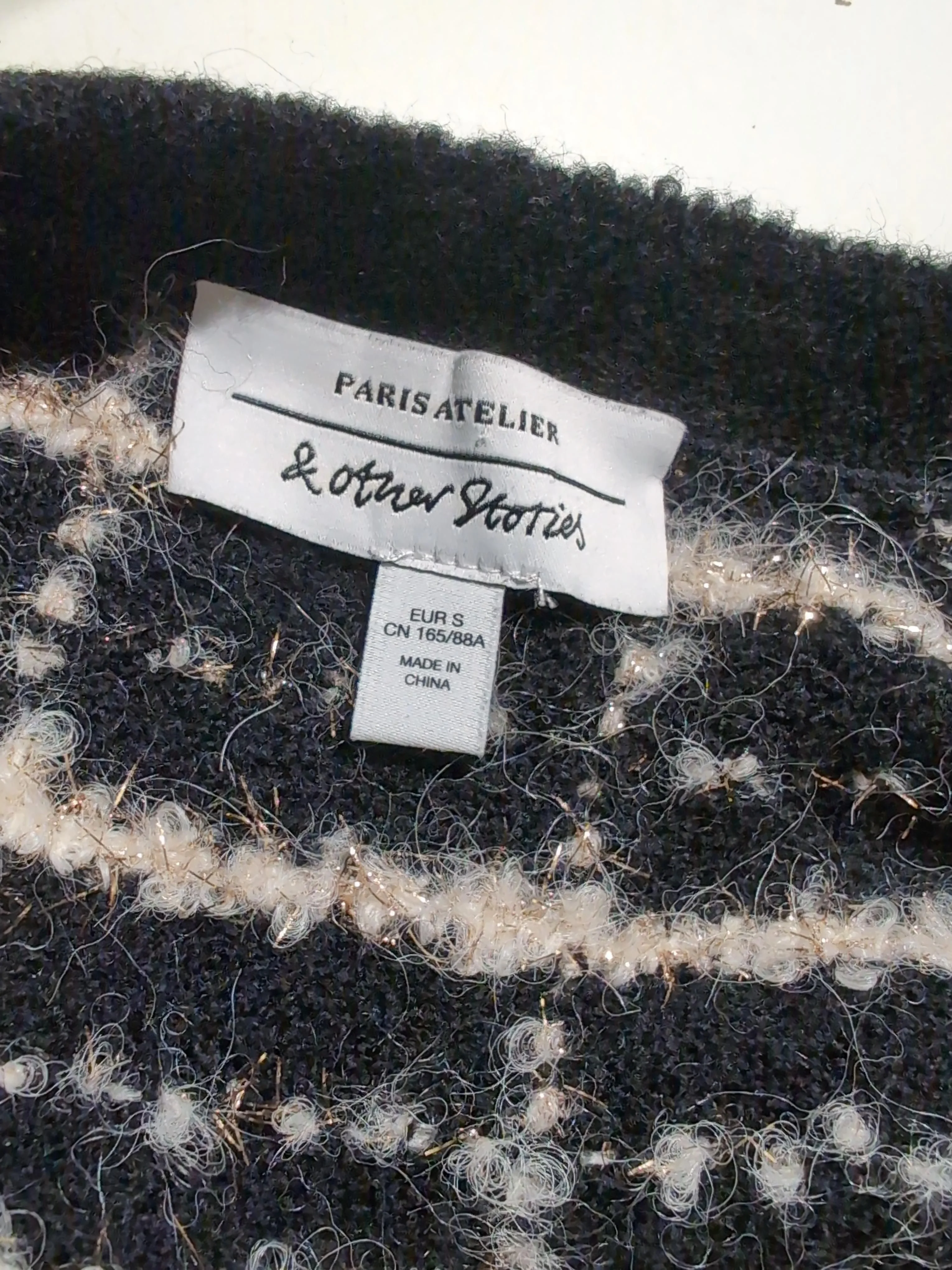 & Other Stories Women's Cardigan S Black Wool - Image 6