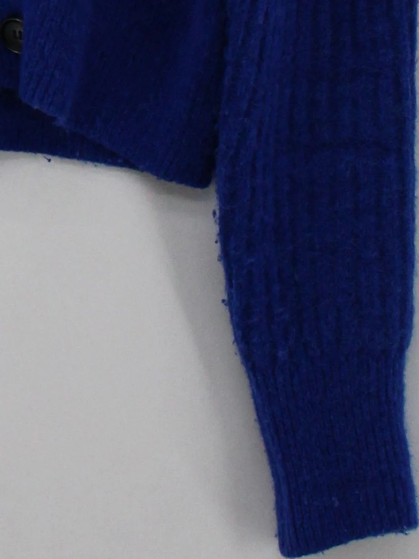 & Other Stories Women's Cardigan S Blue Wool - Image 4