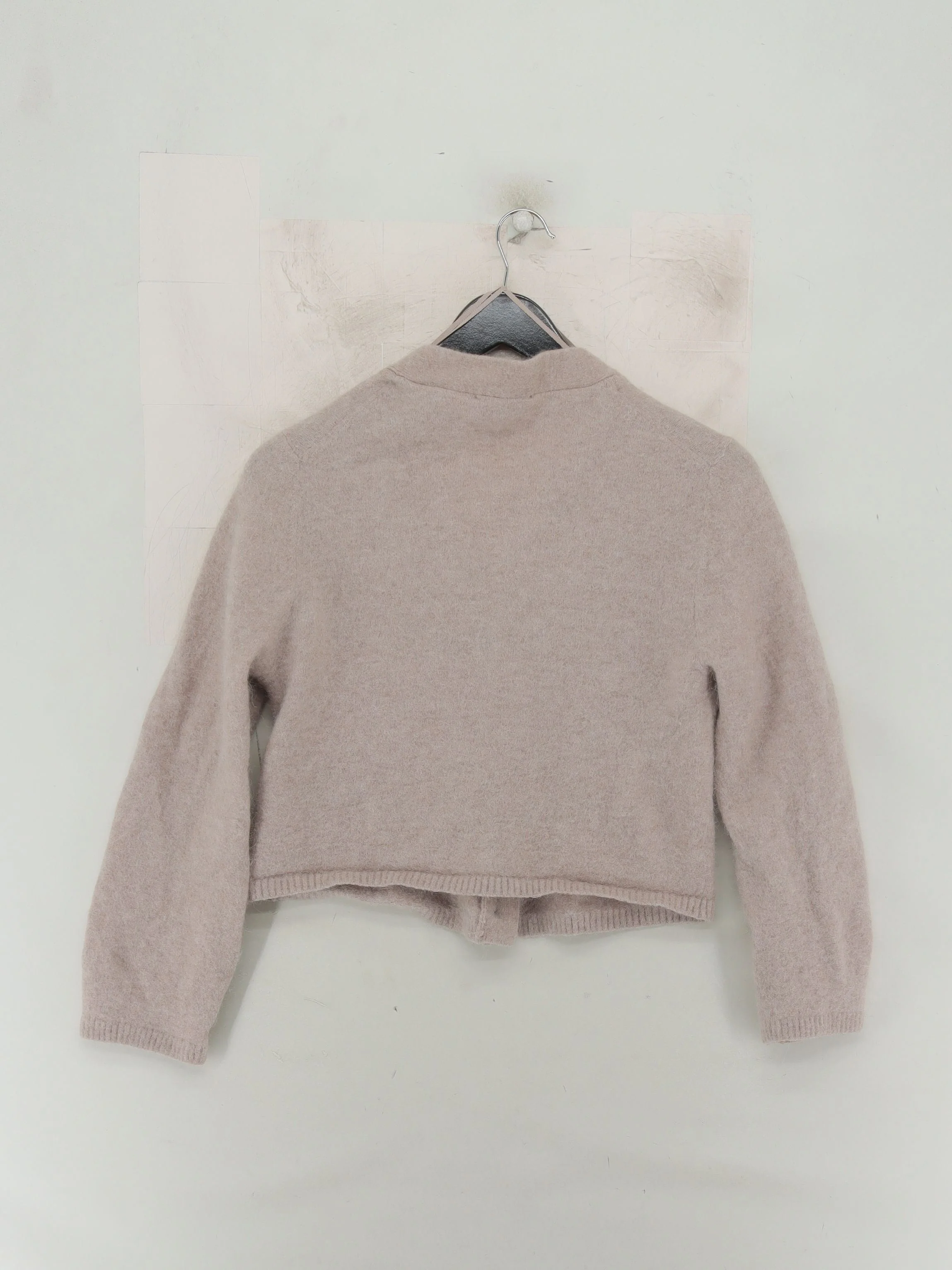 & Other Stories Women's Cardigan S Tan Wool with Polyamide, Elastane Cardigan - Image 2