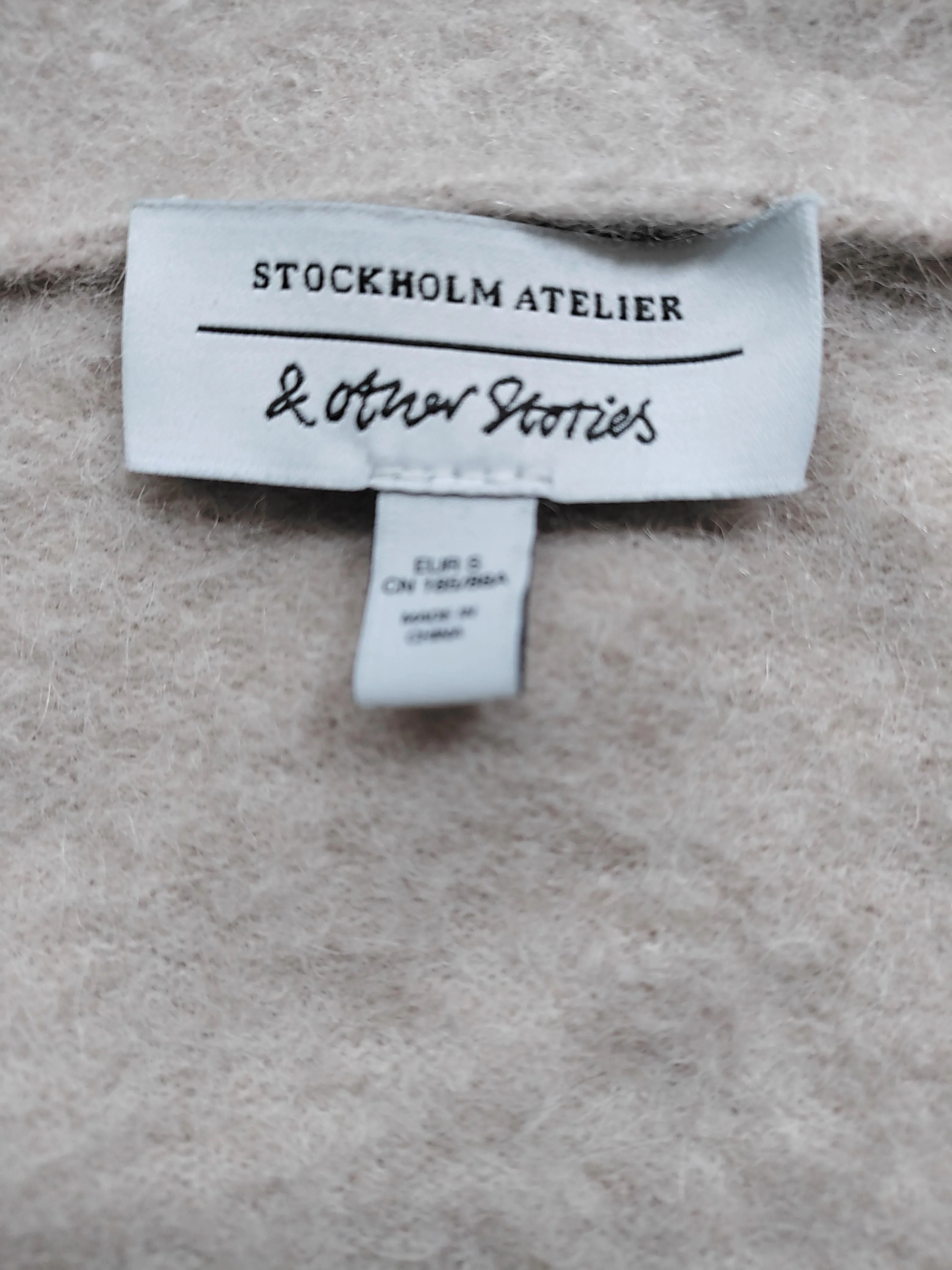 & Other Stories Women's Cardigan S Tan Wool with Polyamide, Elastane Cardigan - Image 5