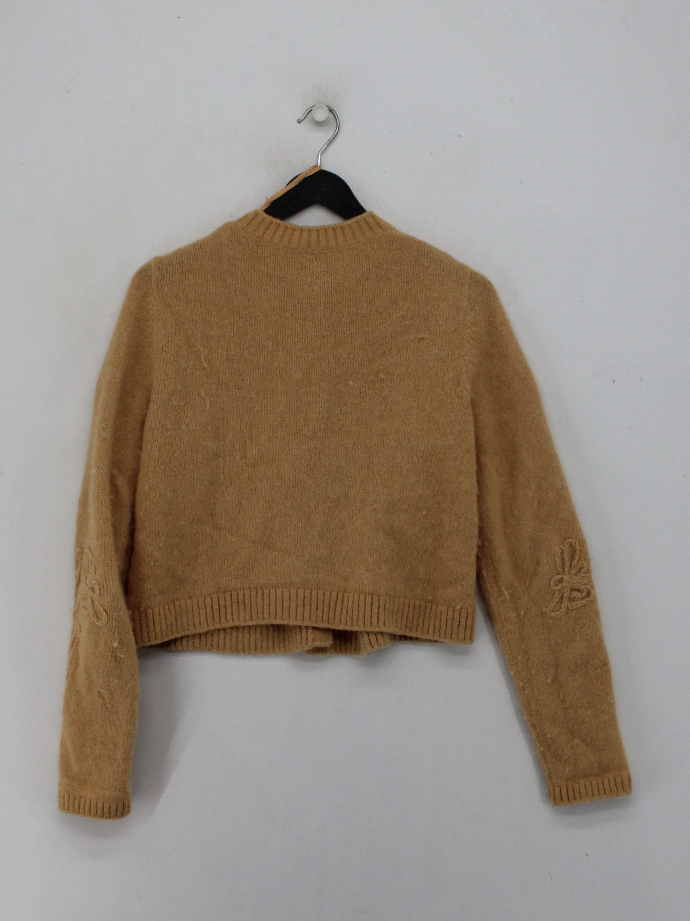 & Other Stories Women's Cardigan S Tan Wool with Polyamide, Other Cardigan - Image 2