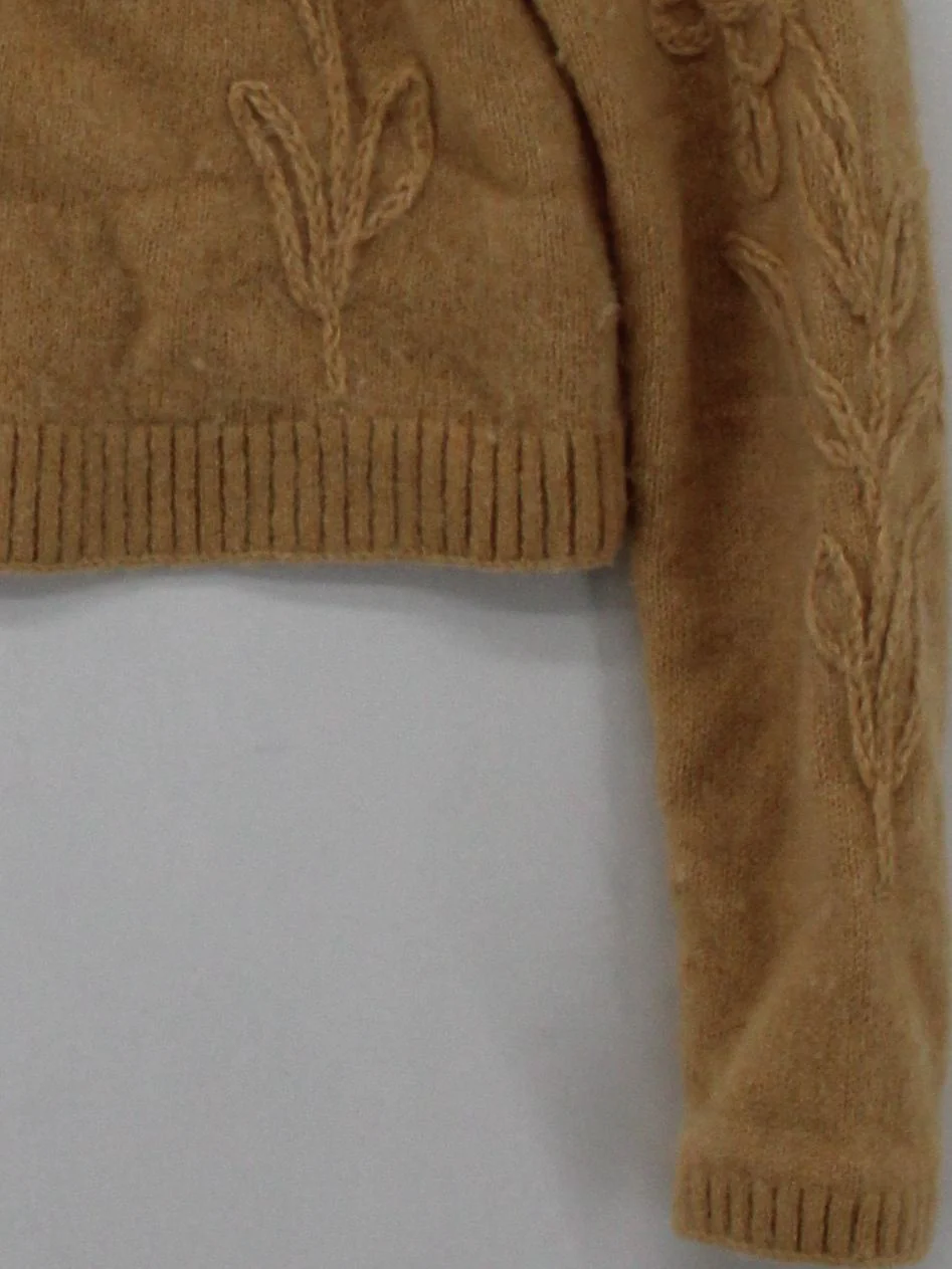 & Other Stories Women's Cardigan S Tan Wool with Polyamide, Other Cardigan - Image 4