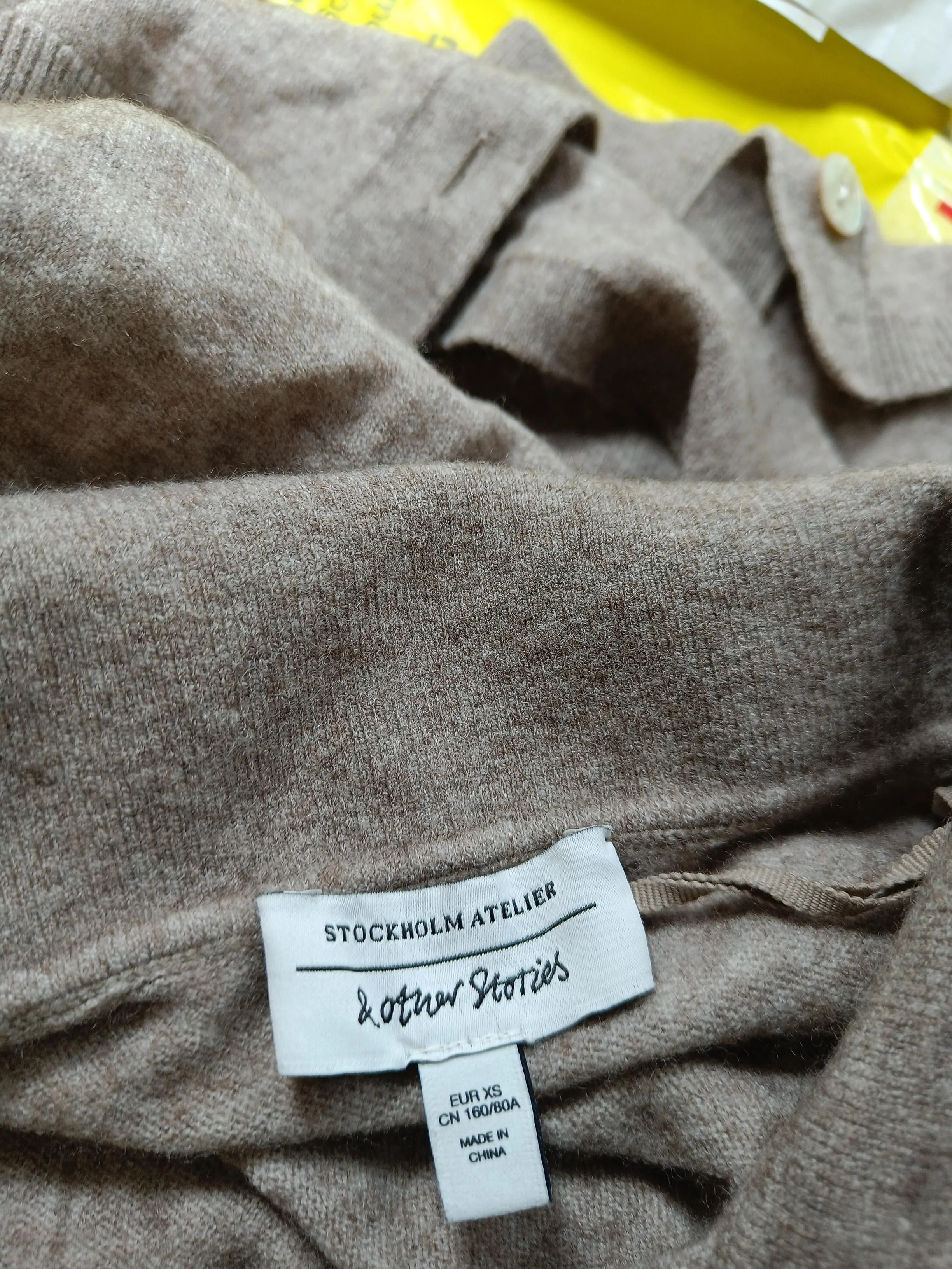 & Other Stories Women's Cardigan XS Brown Wool - Image 6