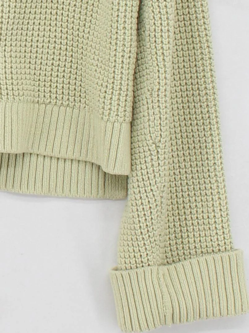 & Other Stories Women's Cardigan XS Green Cotton - Image 4