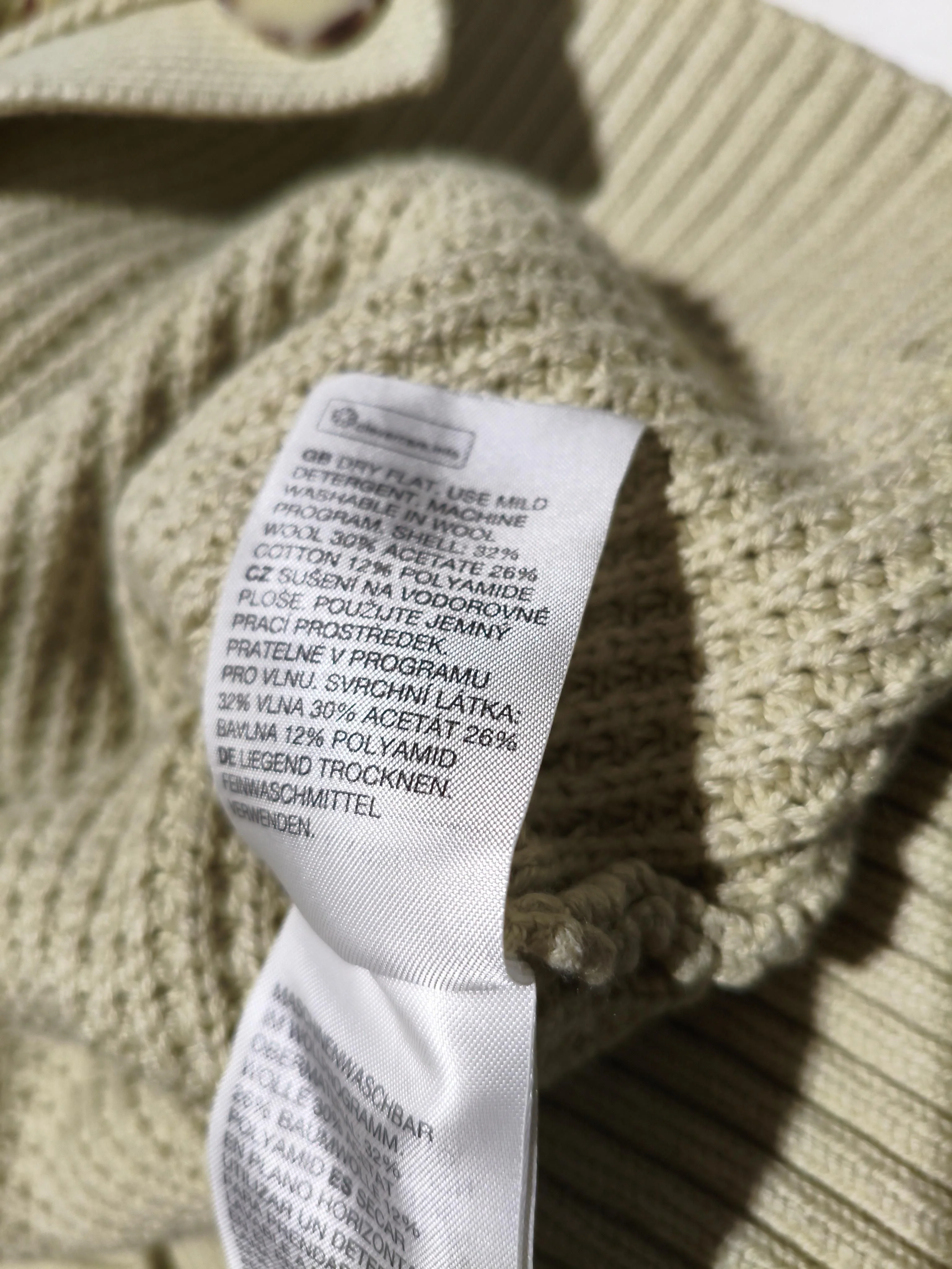 & Other Stories Women's Cardigan XS Green Cotton - Image 6