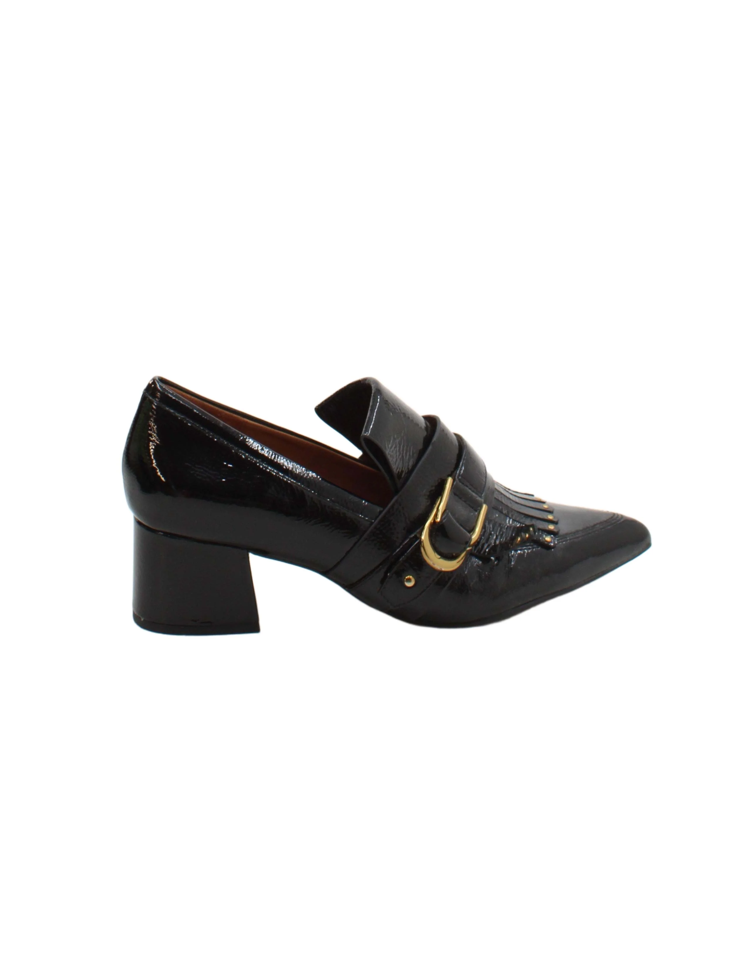 & Other Stories Women's Heels UK 6 Black 100% Leather Court