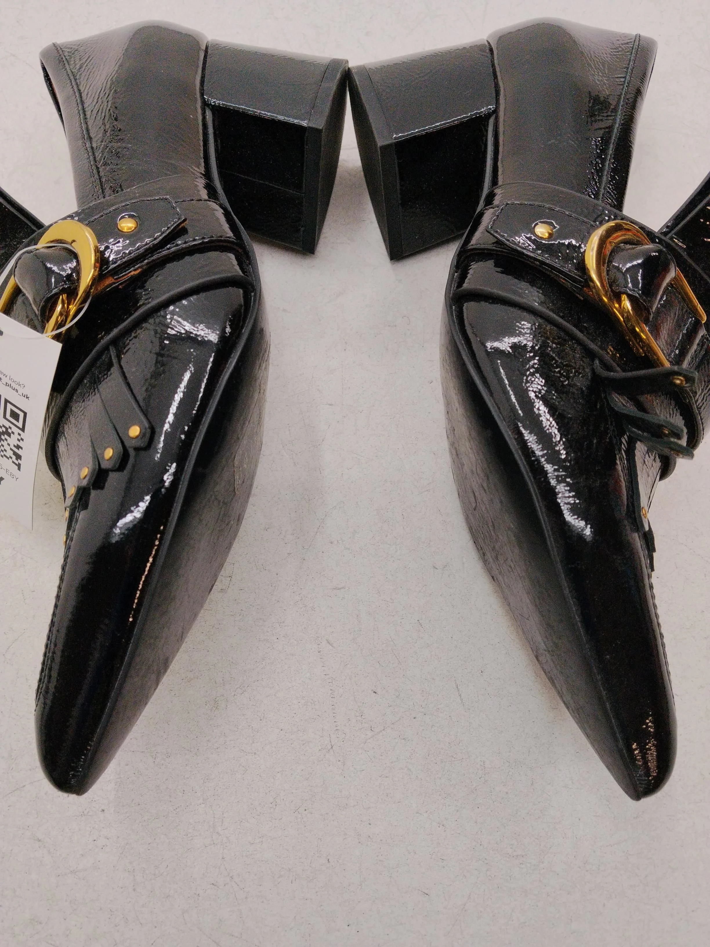 & Other Stories Women's Heels UK 6 Black 100% Leather Court - Image 7