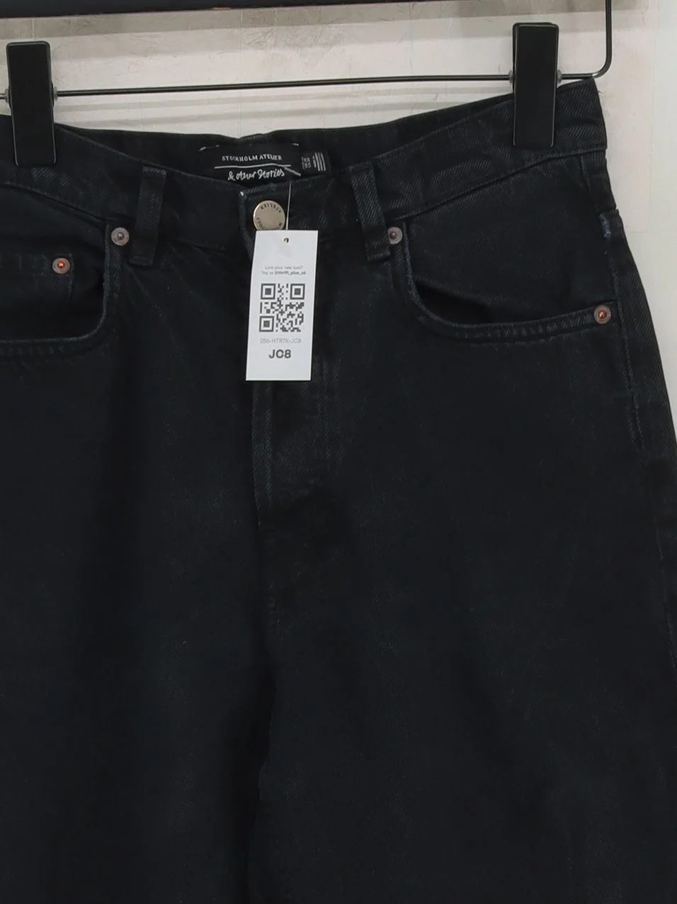 & Other Stories Women's Jeans UK 10 Black 100% Other Wide-Leg - Image 3