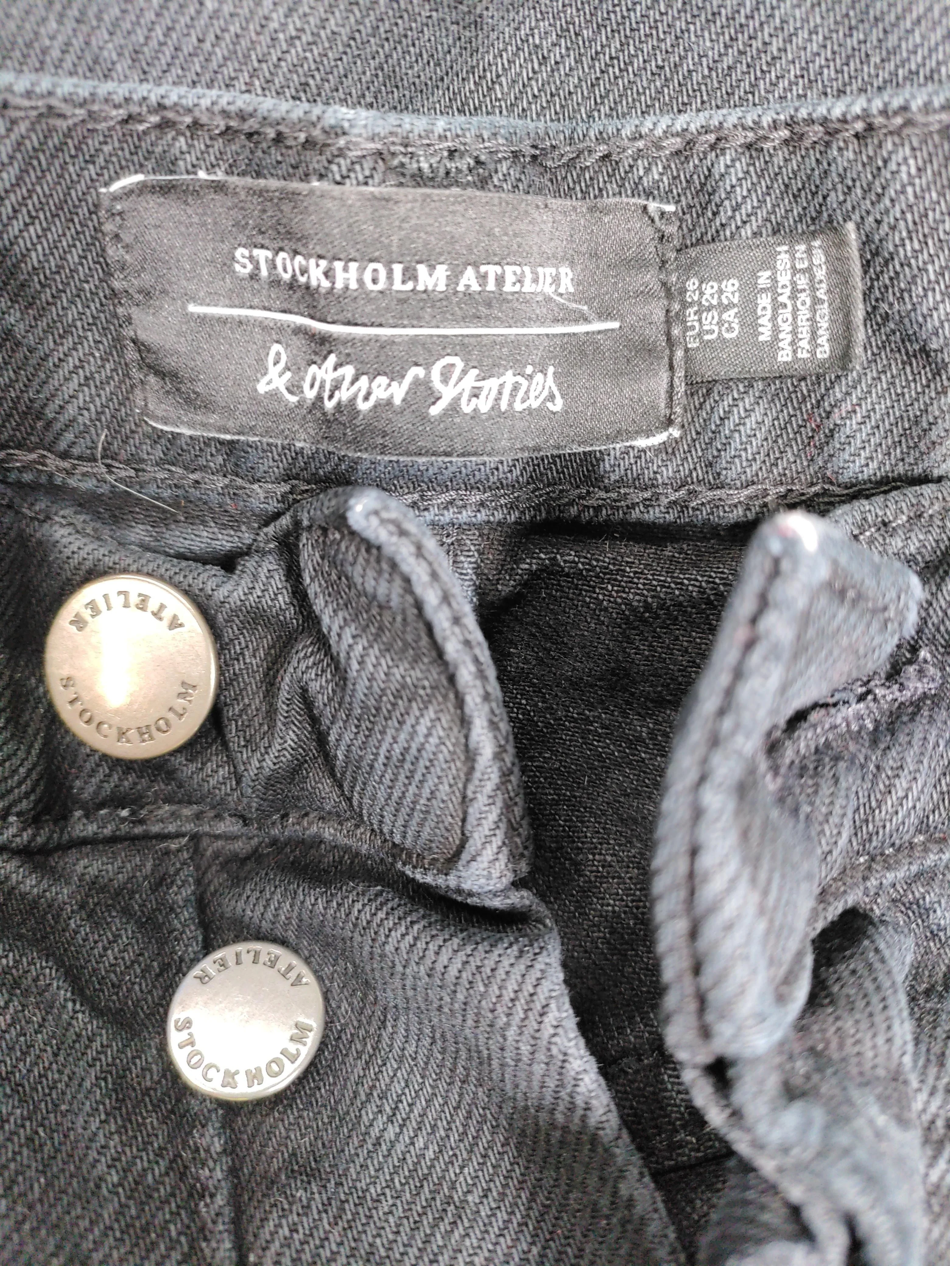 & Other Stories Women's Jeans UK 10 Black 100% Other Wide-Leg - Image 7