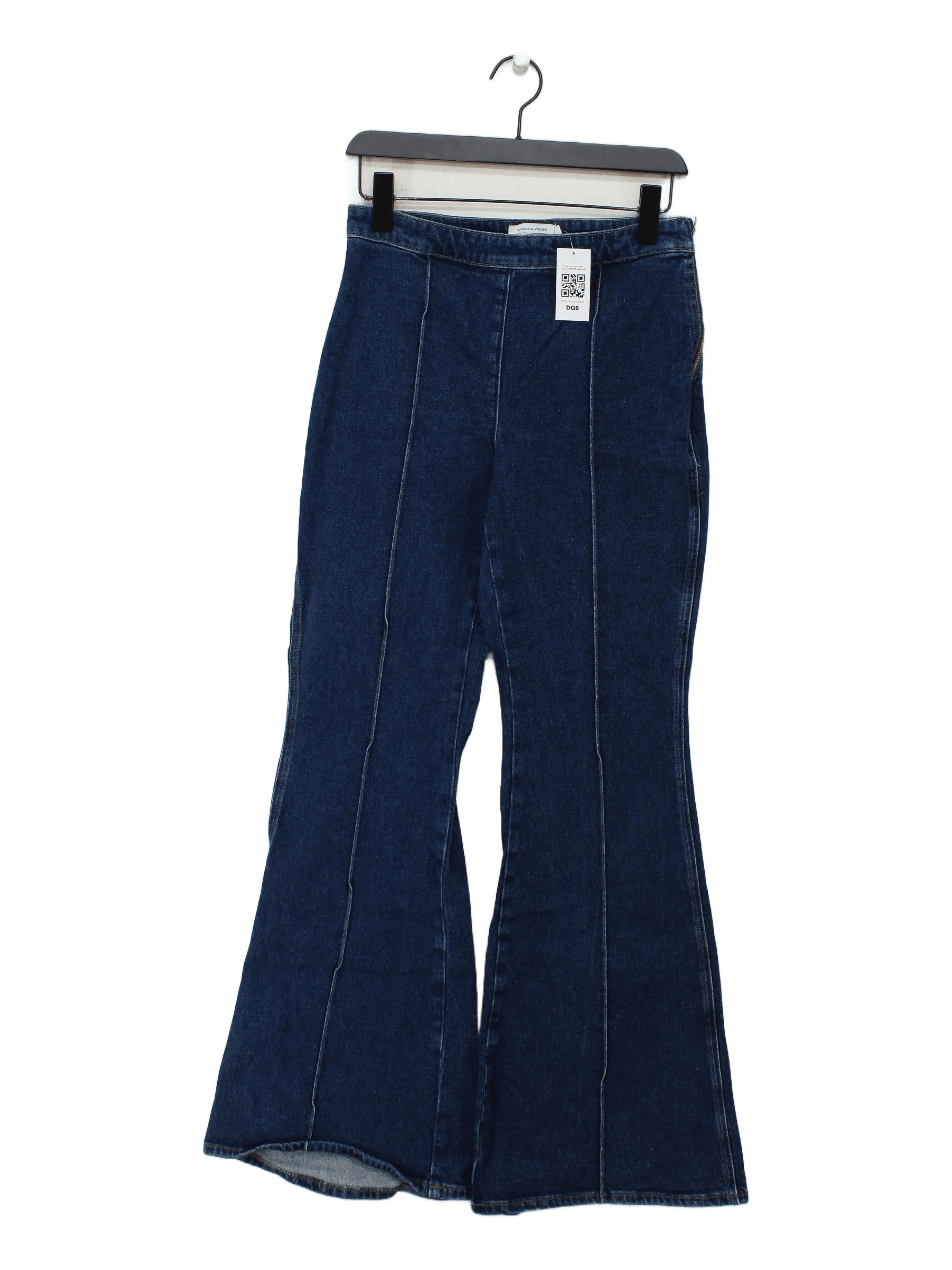 & Other Stories Women's Jeans UK 12 Blue 100% Cotton Flared