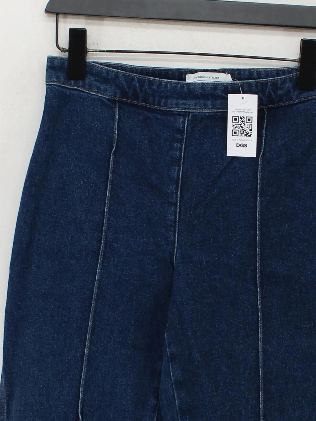 & Other Stories Women's Jeans UK 12 Blue 100% Cotton Flared - Image 3