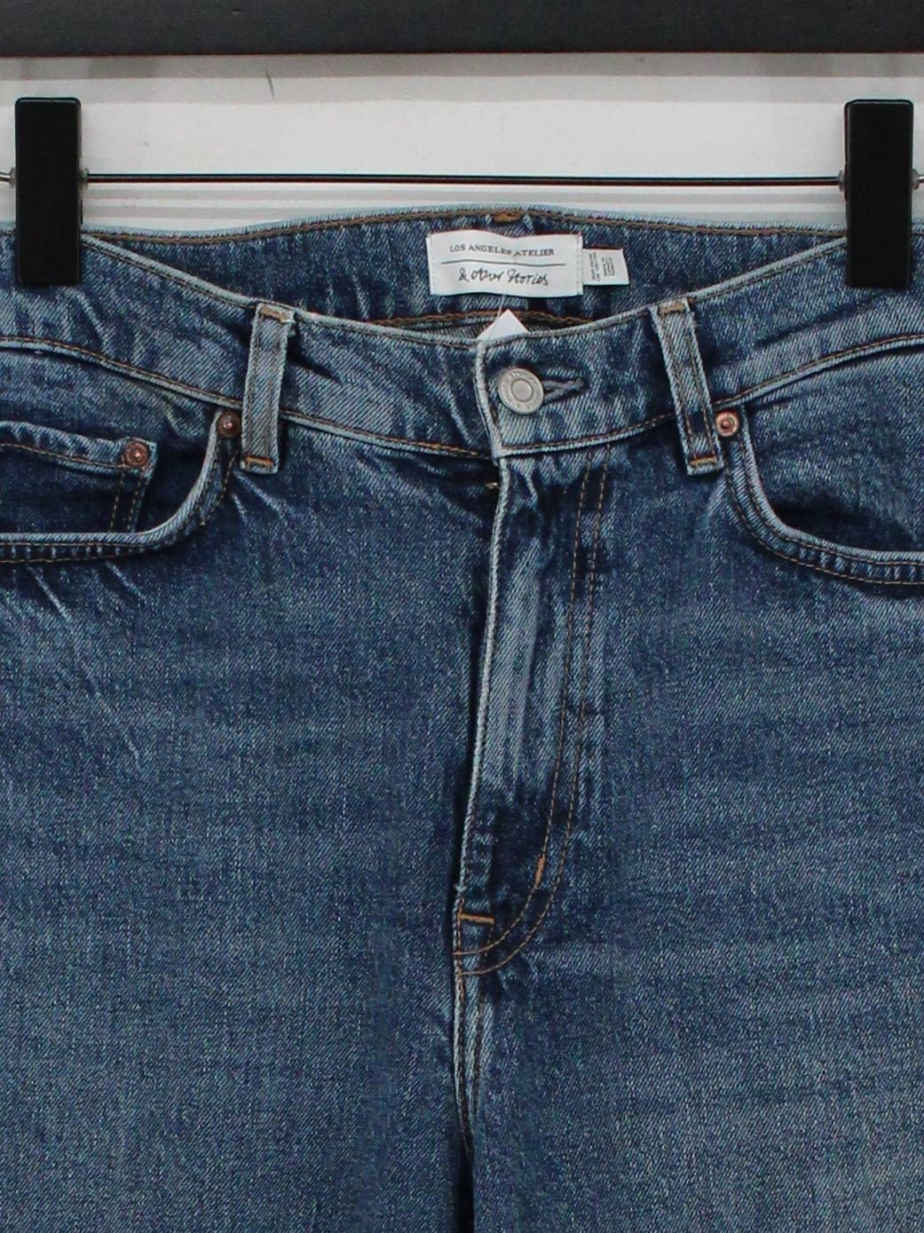 & Other Stories Women's Jeans UK 8 Blue 100% Cotton Straight - Image 3