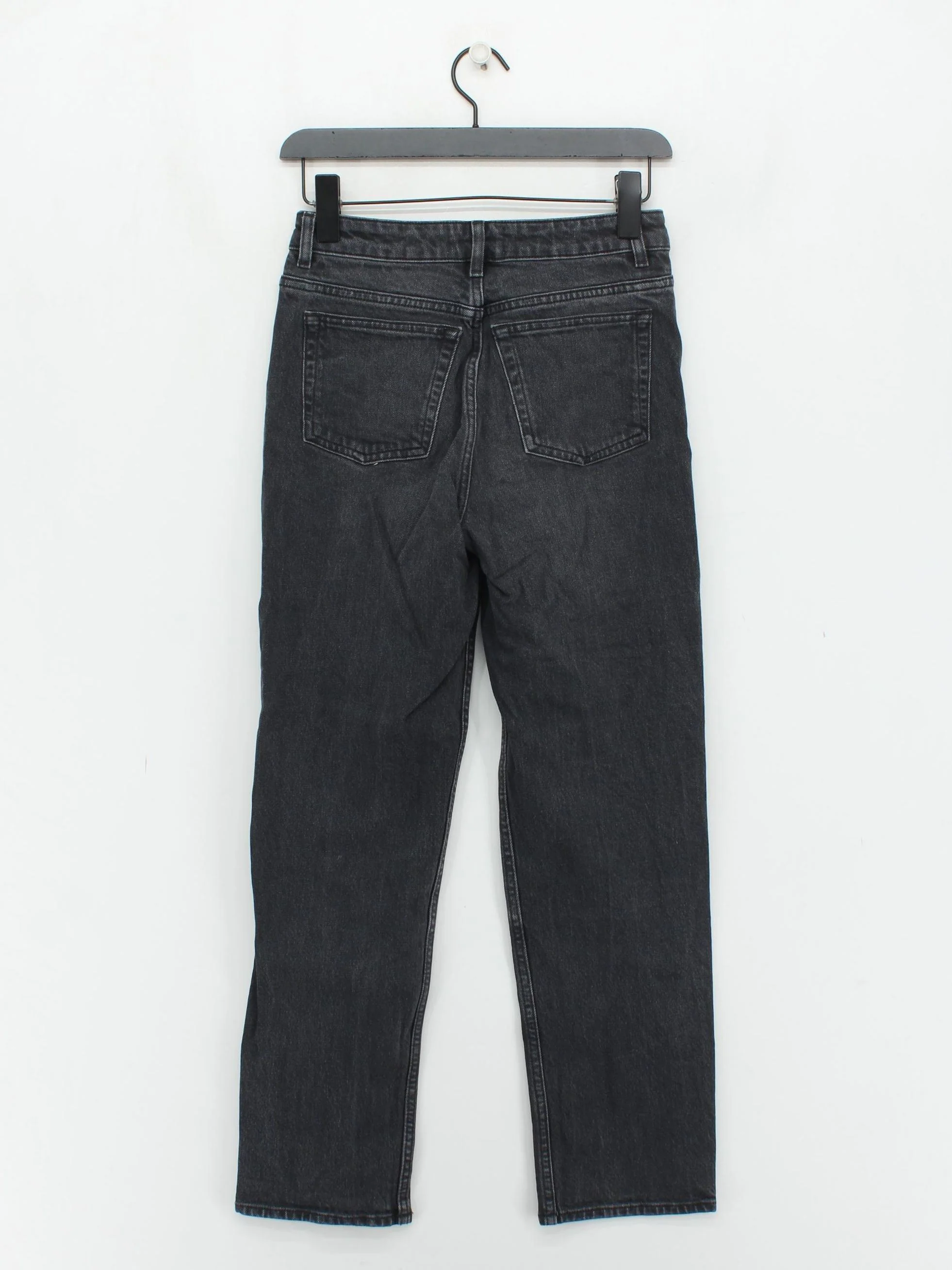 & Other Stories Women's Jeans W 26 in Black Cotton with Elastane Straight - Image 2